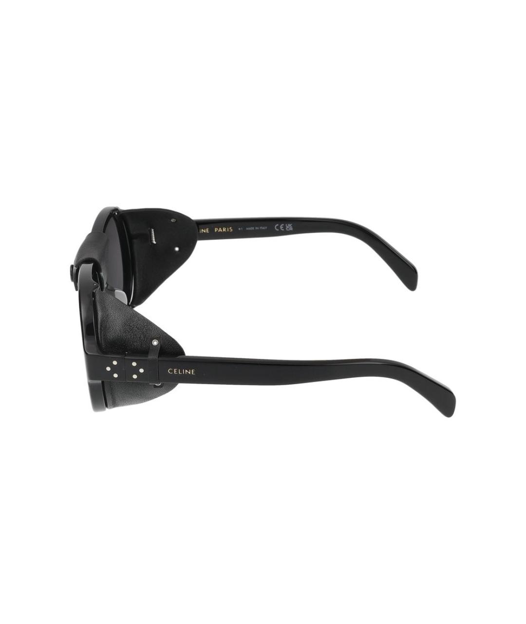 CELINE Черные пластиковые солнцезащитные очки, фото 3