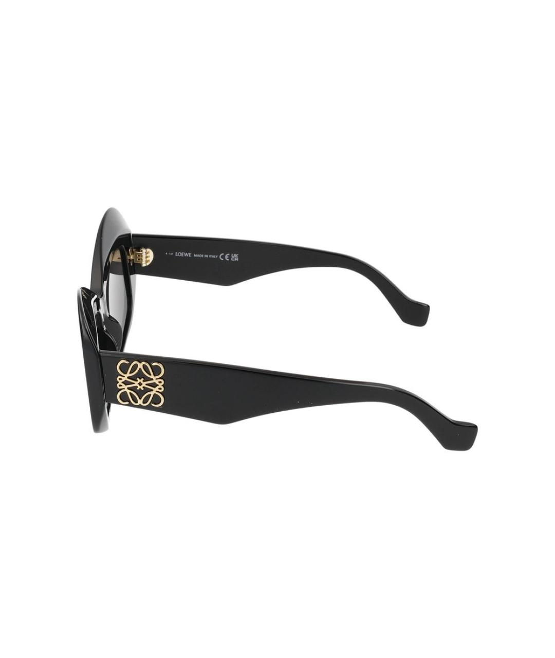 LOEWE Черные пластиковые солнцезащитные очки, фото 3