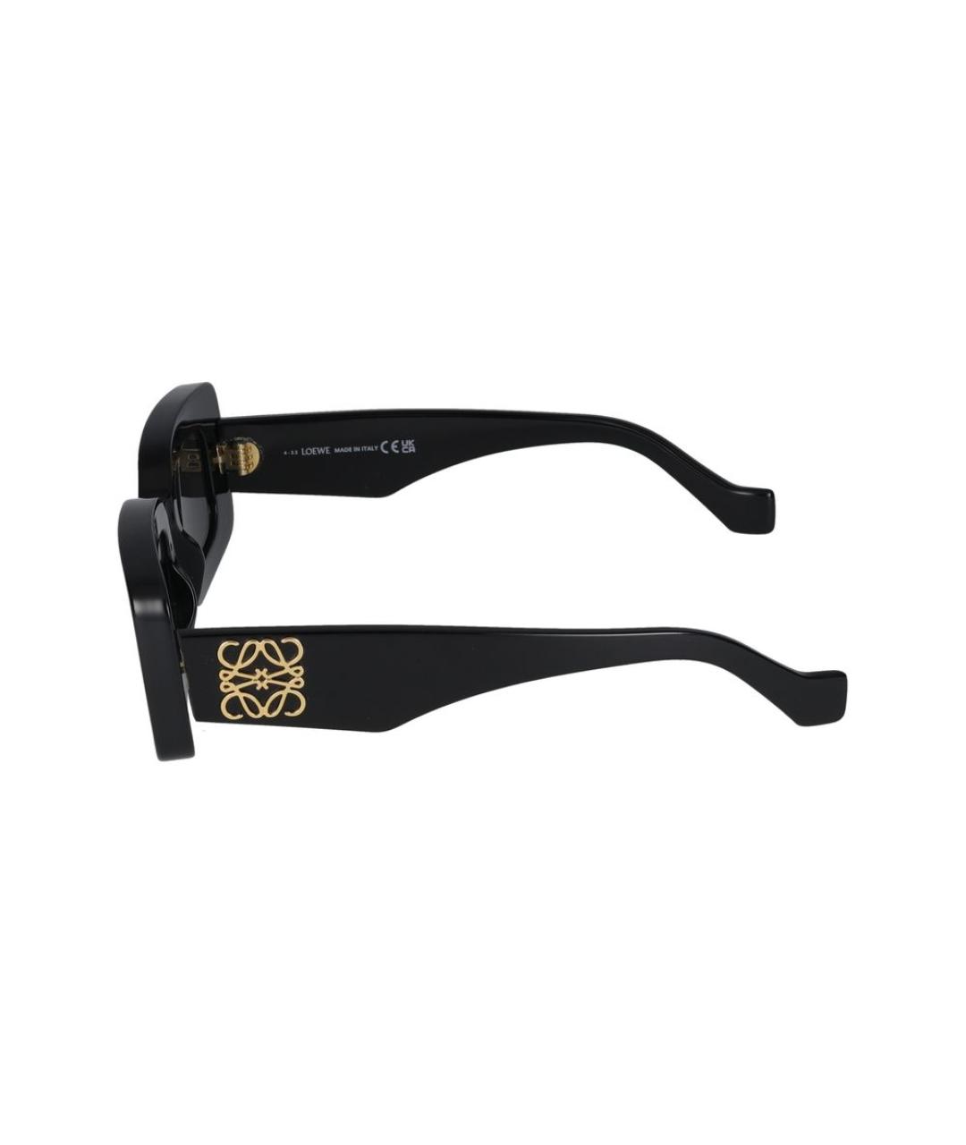 LOEWE Черные пластиковые солнцезащитные очки, фото 3