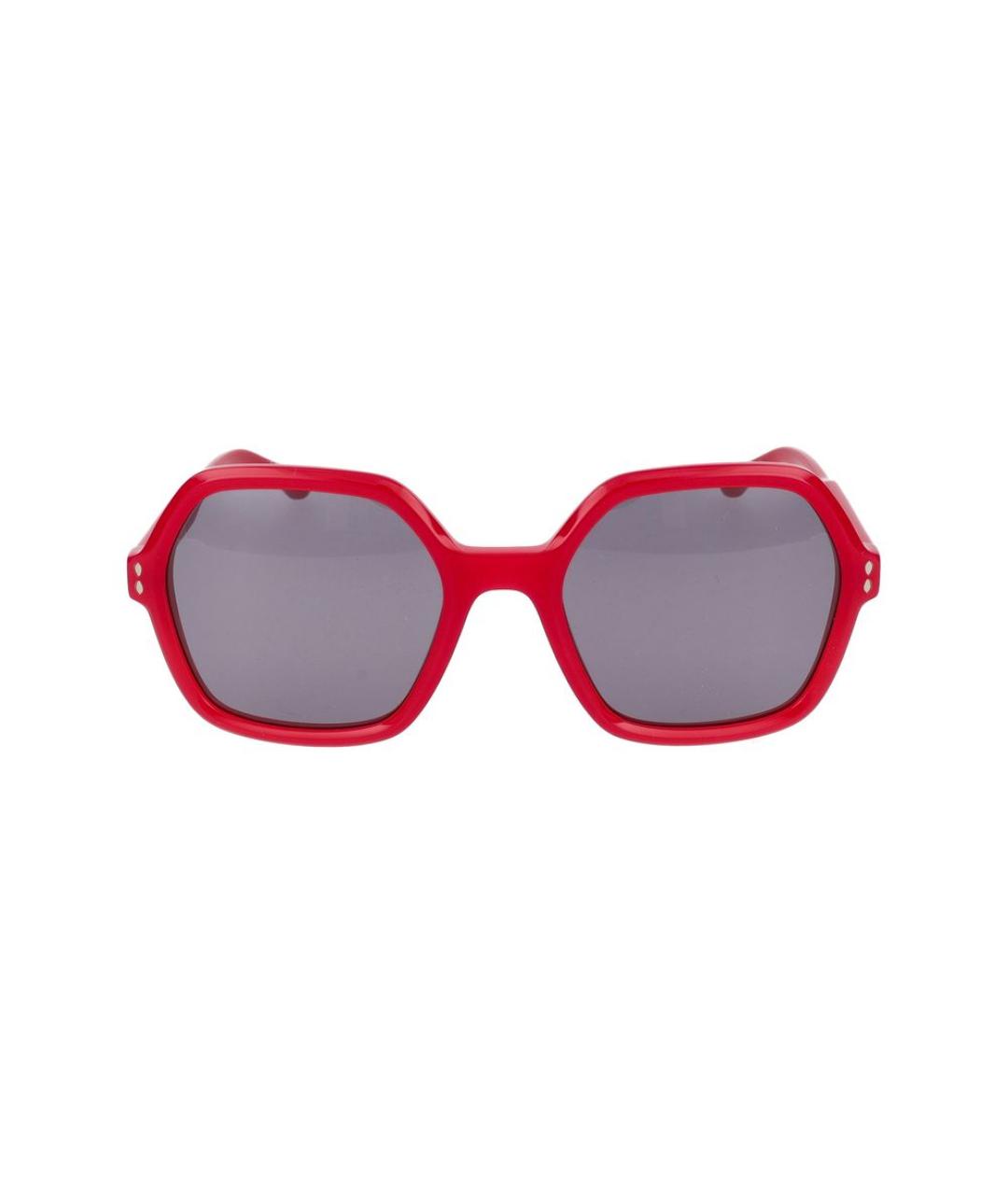 ISABEL MARANT Красные пластиковые солнцезащитные очки, фото 2