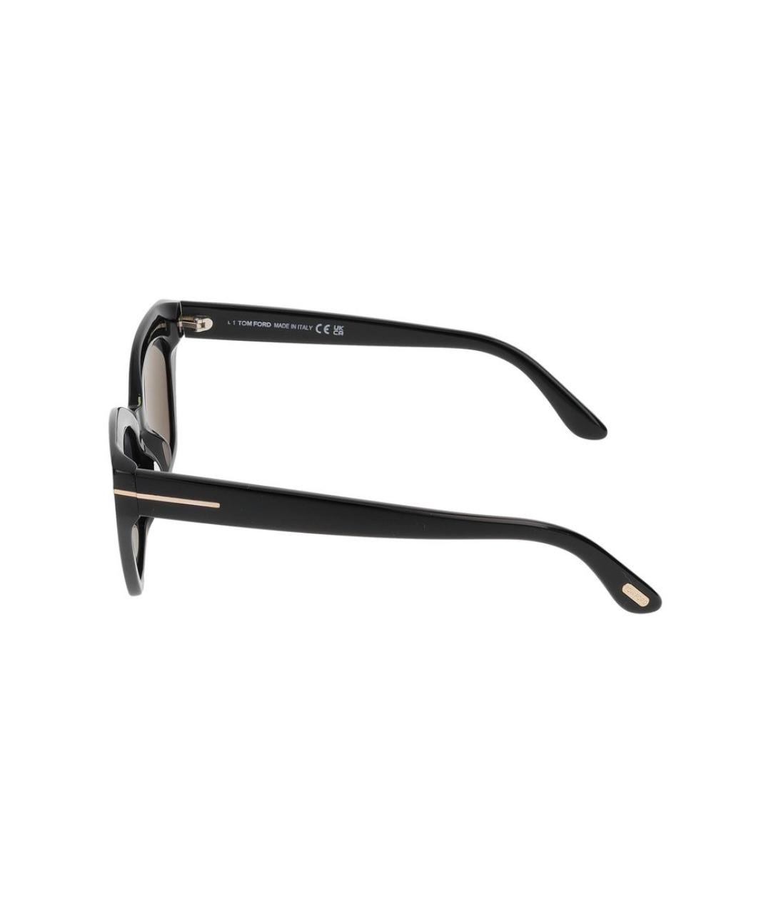 TOM FORD Черные пластиковые солнцезащитные очки, фото 3