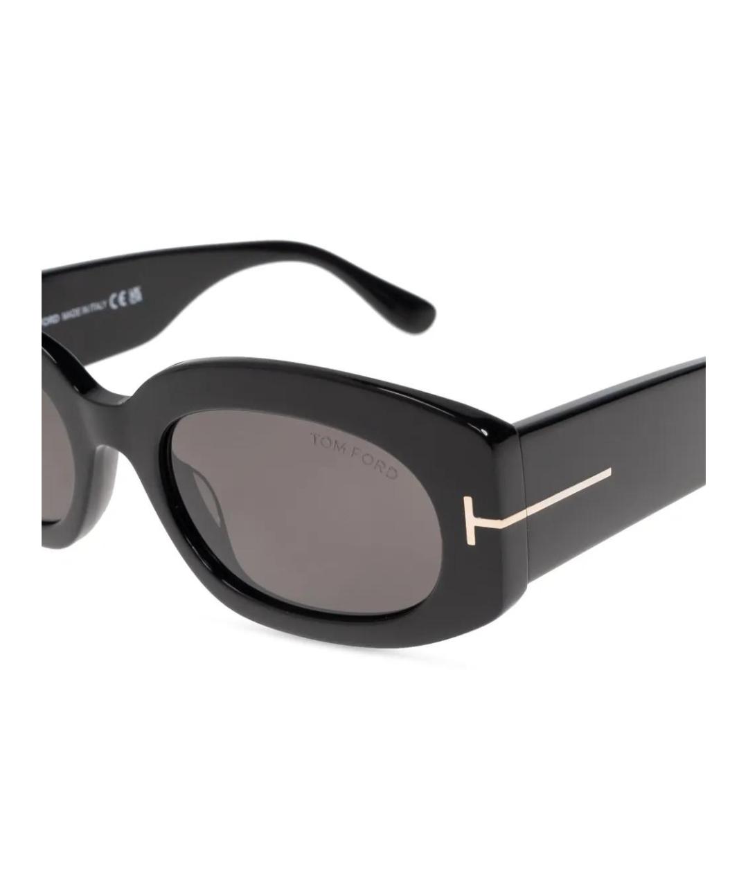 TOM FORD Черные пластиковые солнцезащитные очки, фото 3