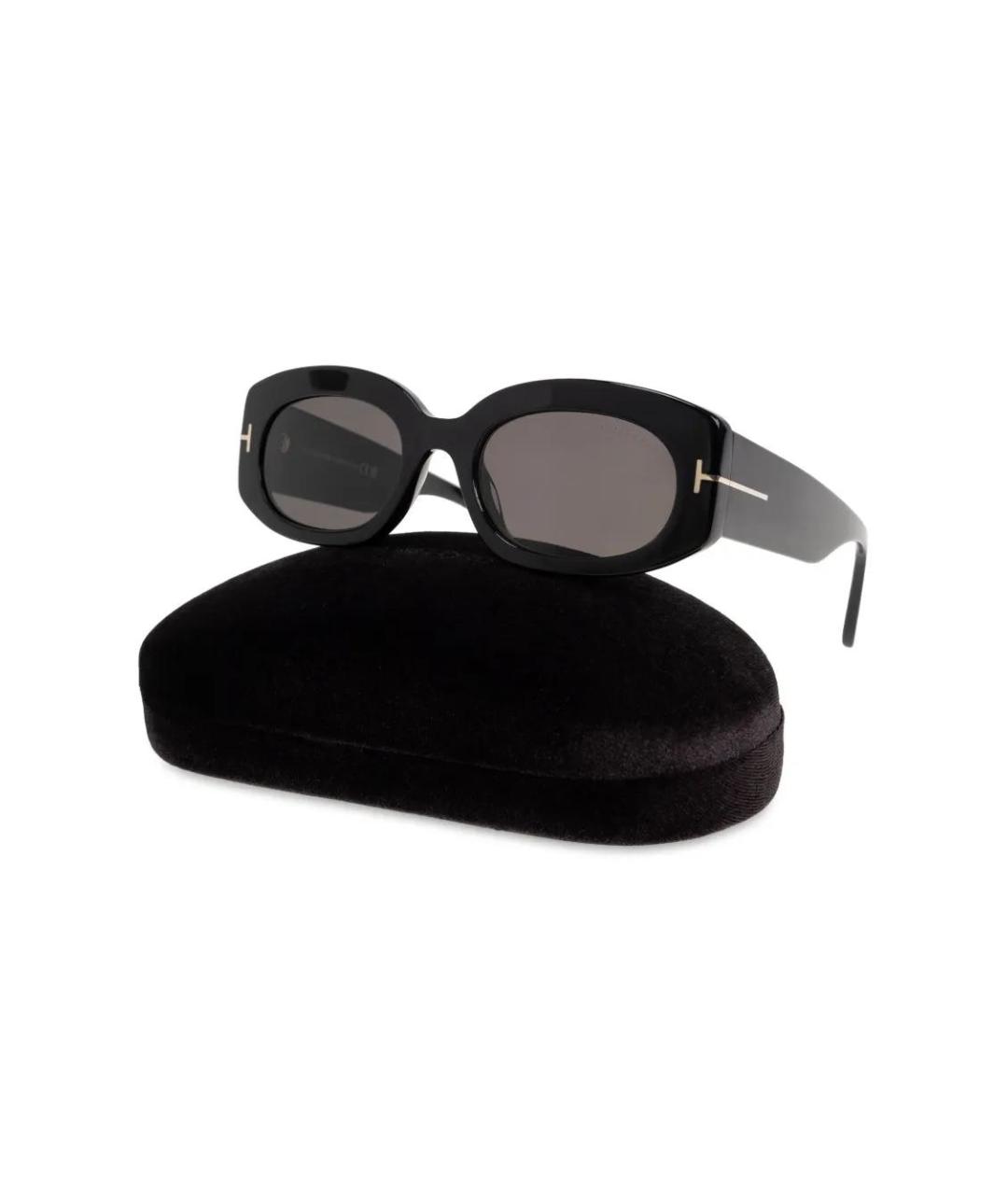 TOM FORD Черные пластиковые солнцезащитные очки, фото 5