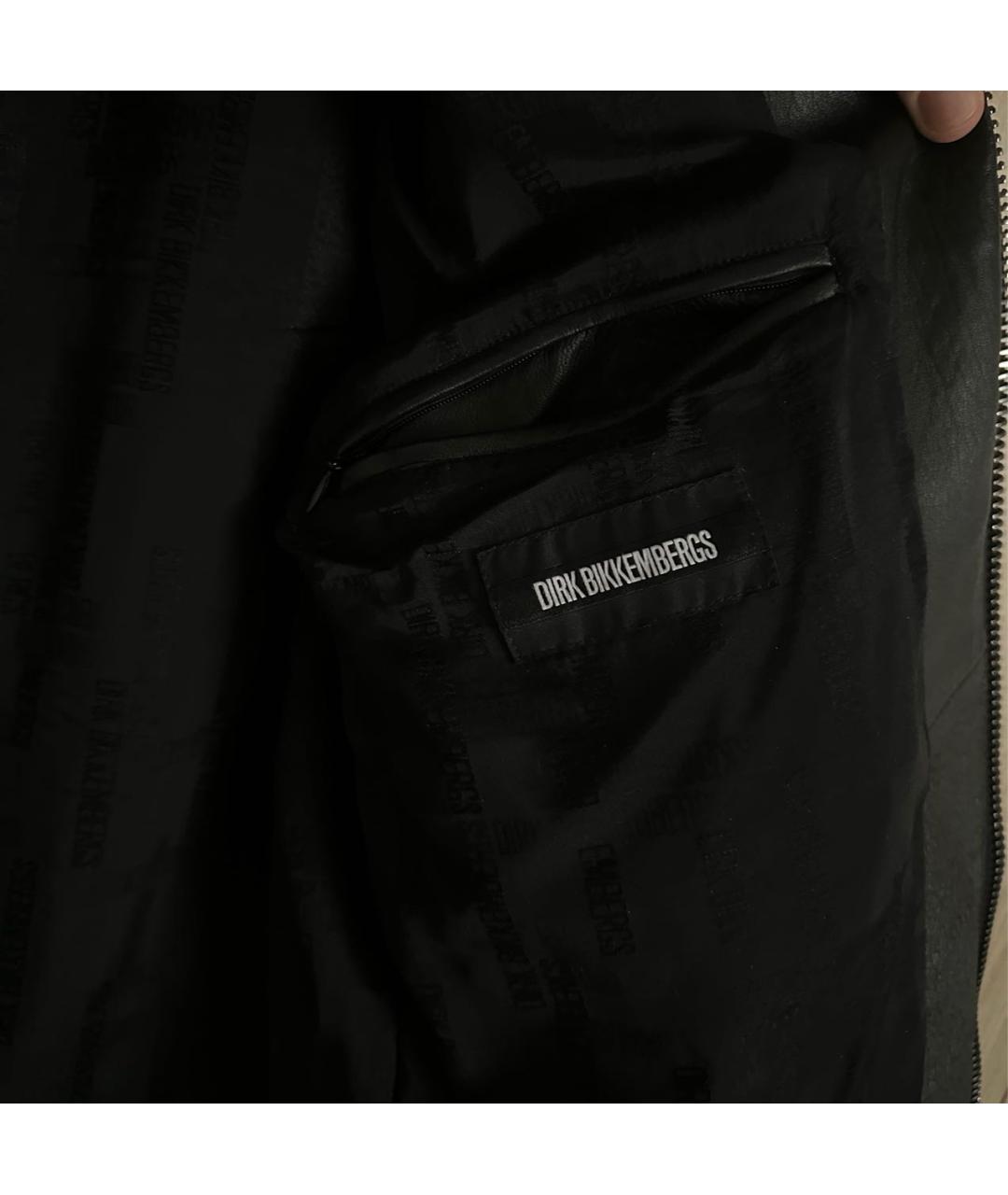 BIKKEMBERGS Черная кожаная куртка, фото 6