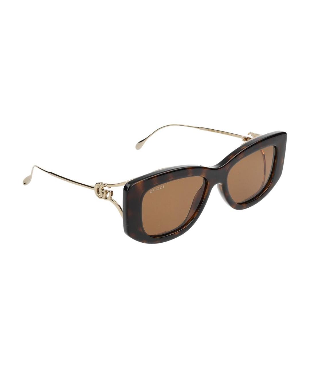 GUCCI Коричневые солнцезащитные очки, фото 4