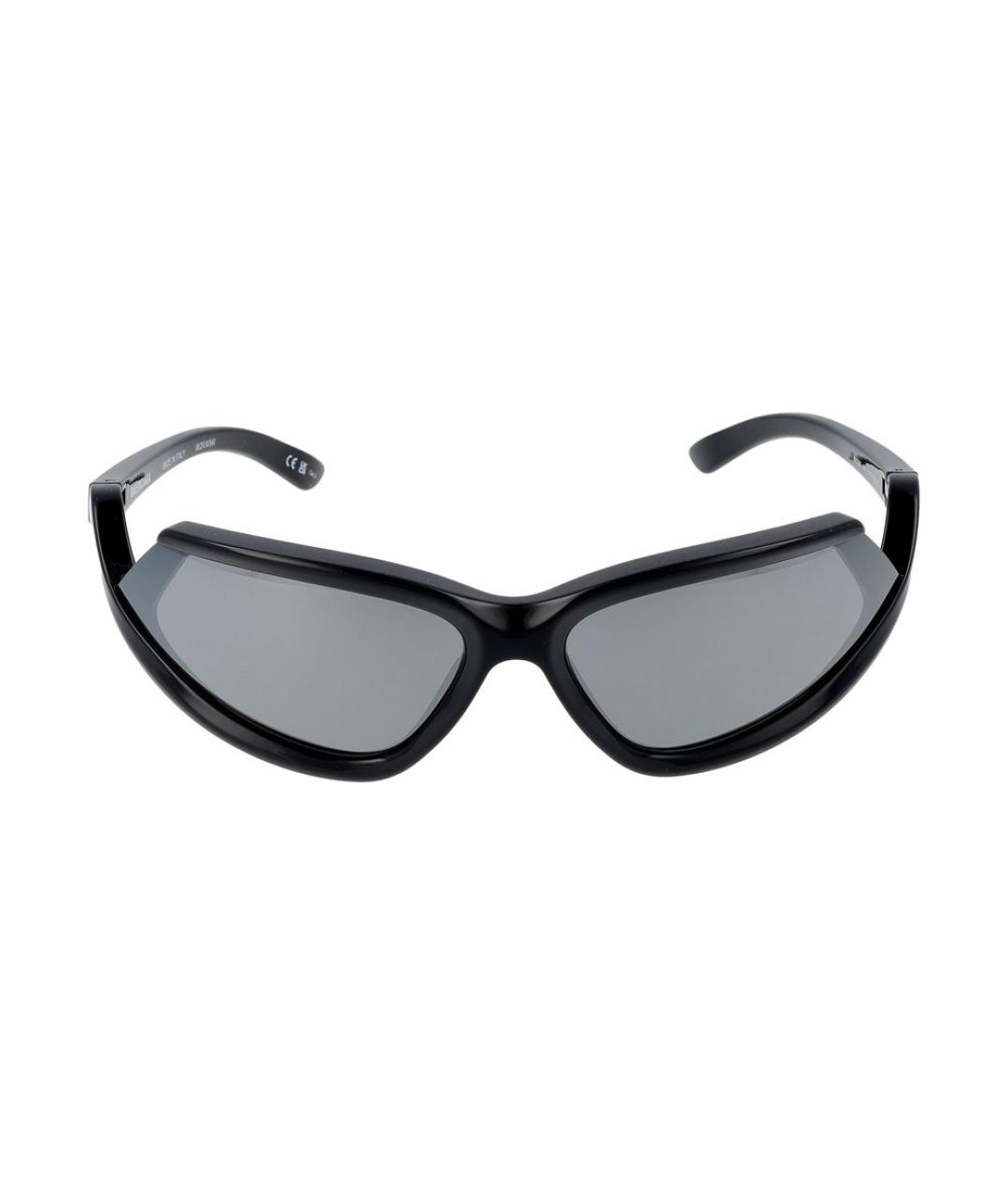 BALENCIAGA Черные пластиковые солнцезащитные очки, фото 2