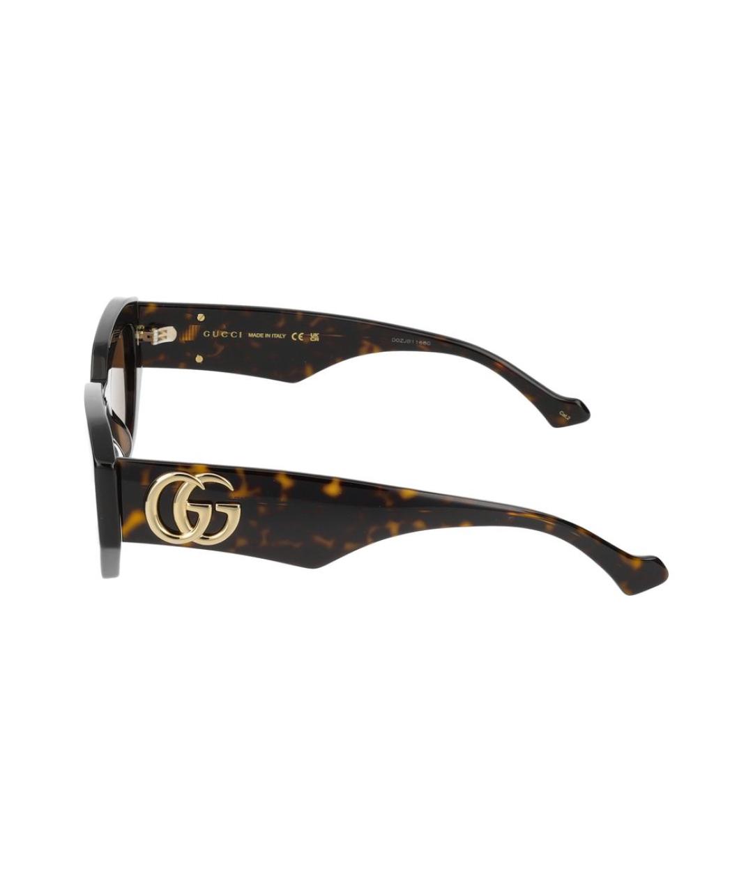 GUCCI Коричневые солнцезащитные очки, фото 3