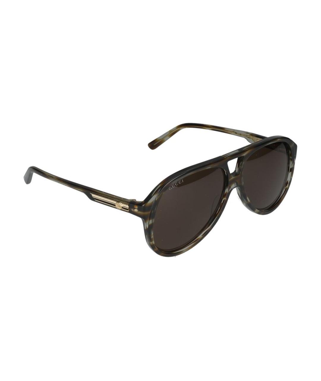 GUCCI Коричневые солнцезащитные очки, фото 4