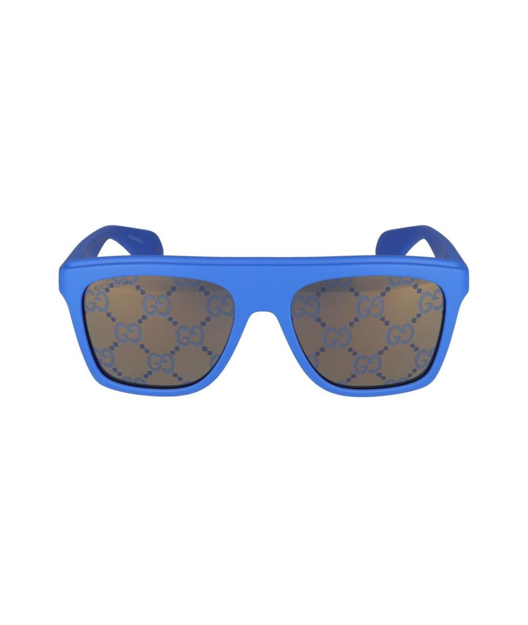 GUCCI Синие пластиковые солнцезащитные очки, фото 2