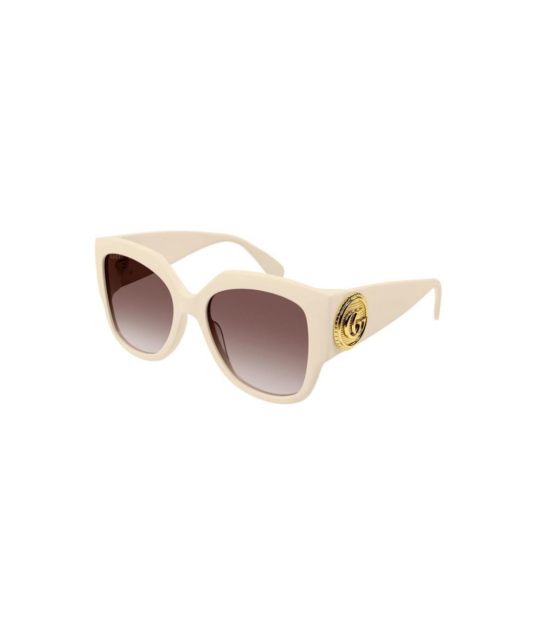 GUCCI Белые солнцезащитные очки, фото 1