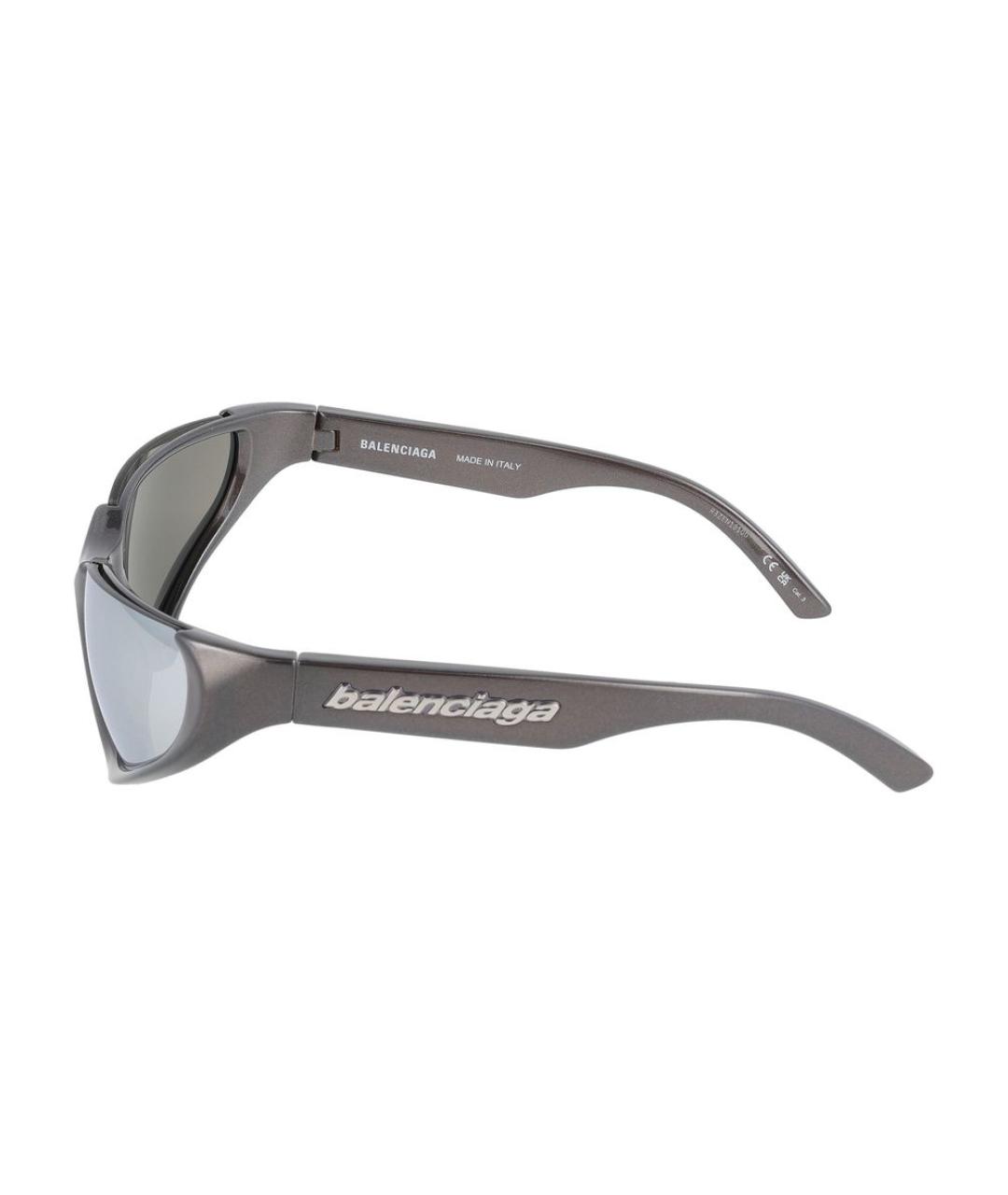 BALENCIAGA Серебряные солнцезащитные очки, фото 3