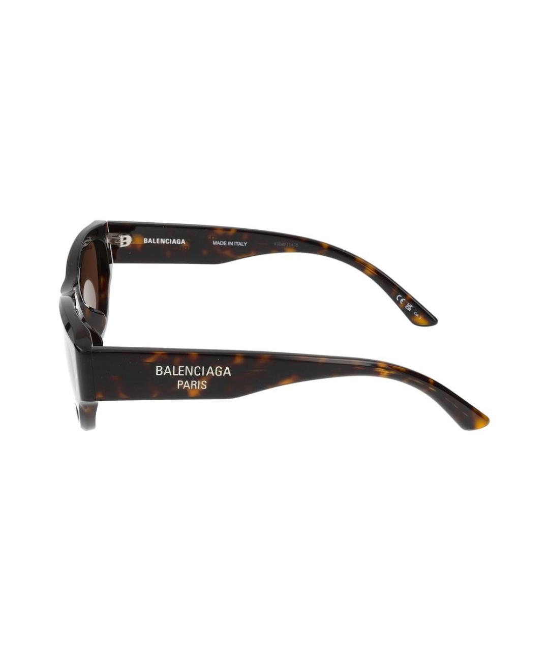 BALENCIAGA Коричневые солнцезащитные очки, фото 3