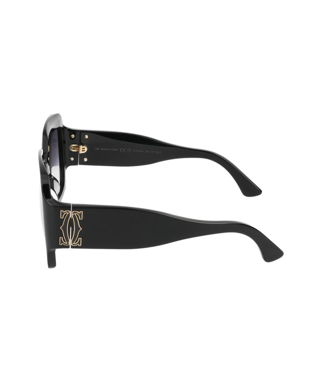 CARTIER Черные пластиковые солнцезащитные очки, фото 4