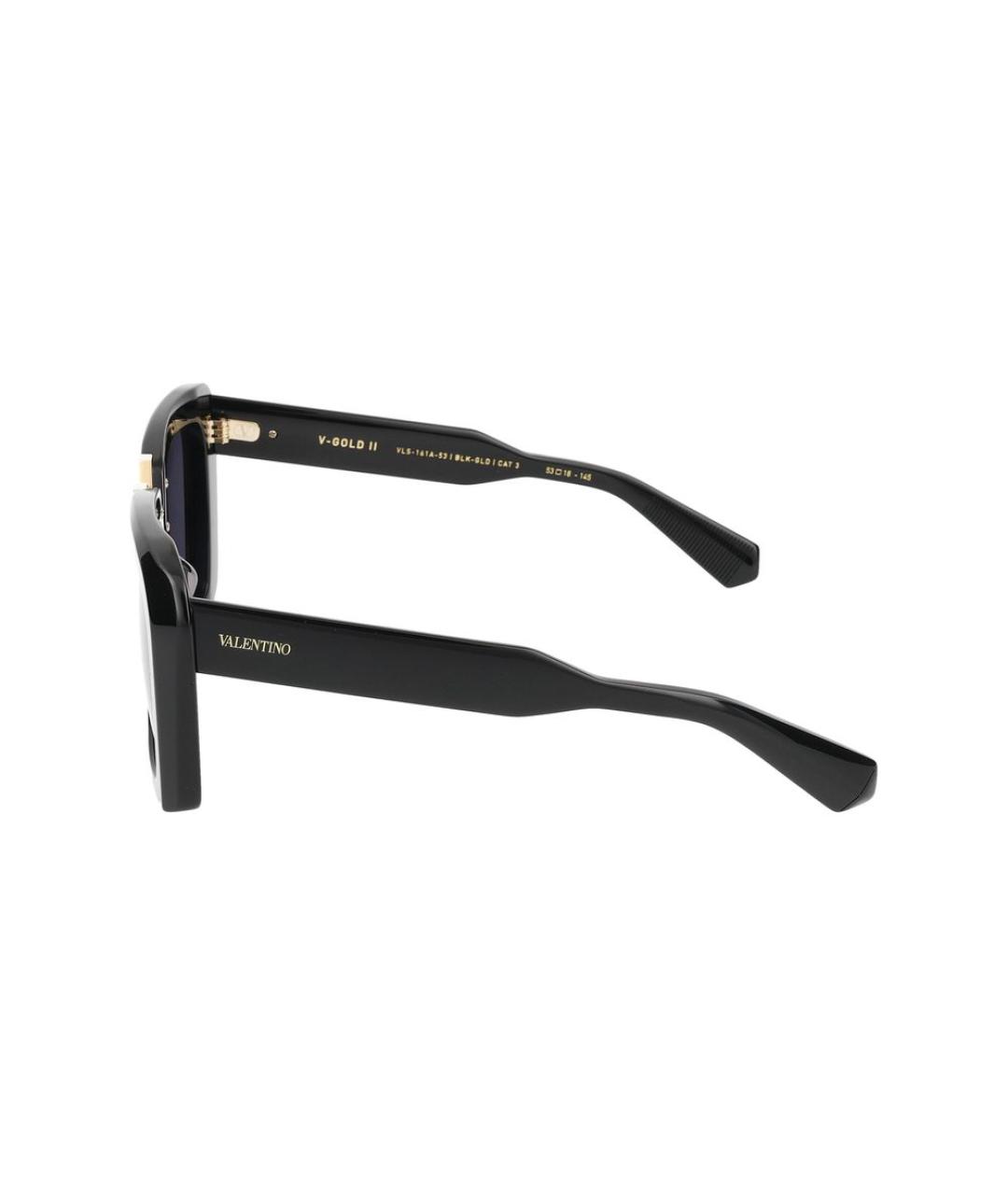 VALENTINO Черные пластиковые солнцезащитные очки, фото 5