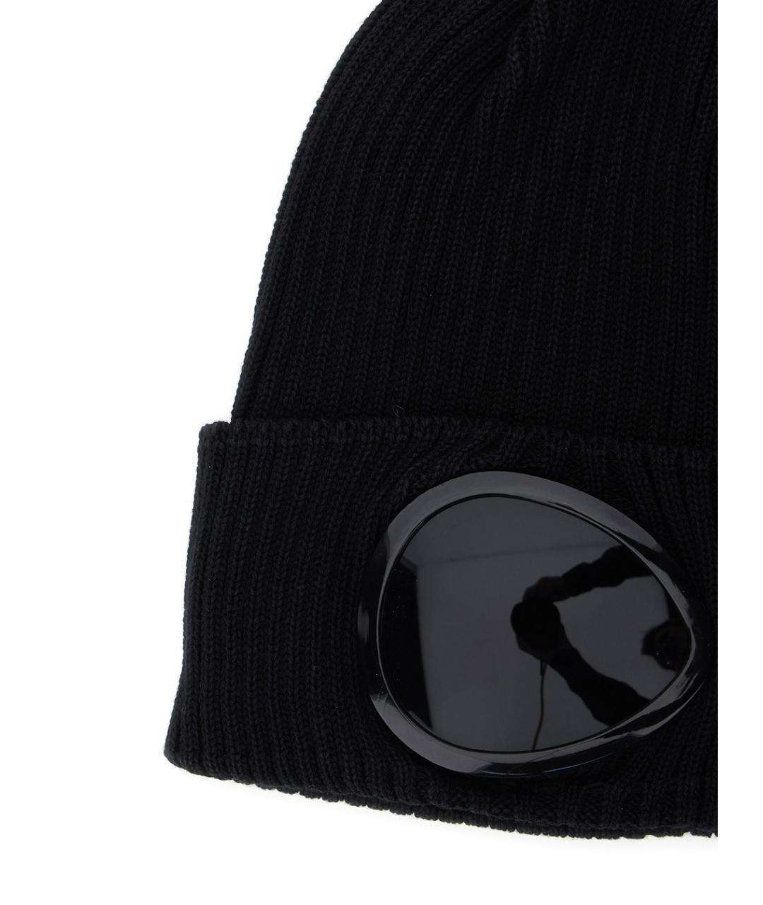 CP COMPANY Черная хлопковая шапка, фото 3