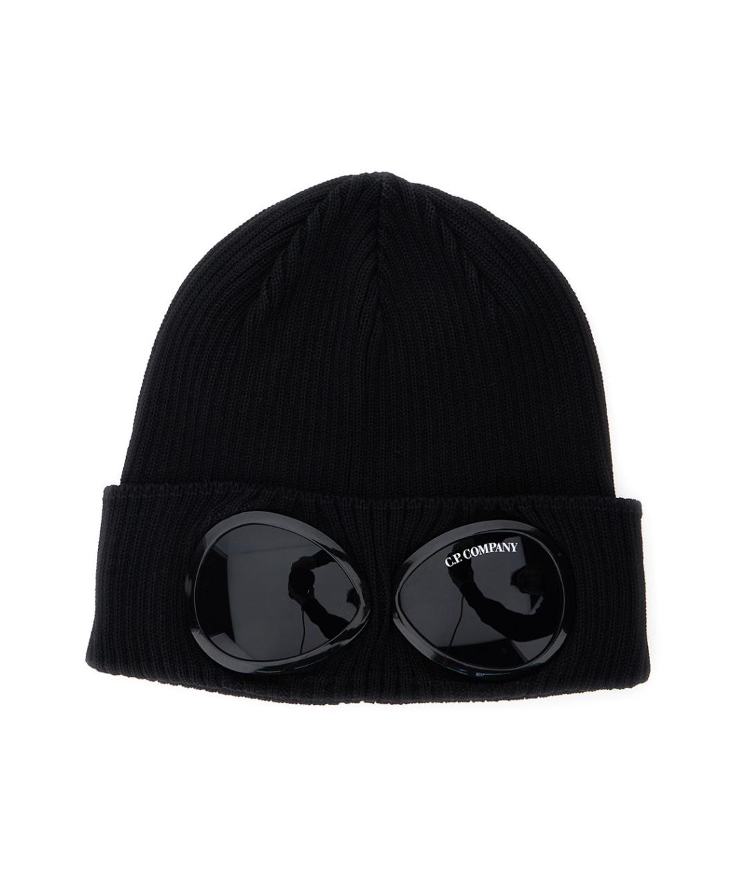 CP COMPANY Черная хлопковая шапка, фото 1