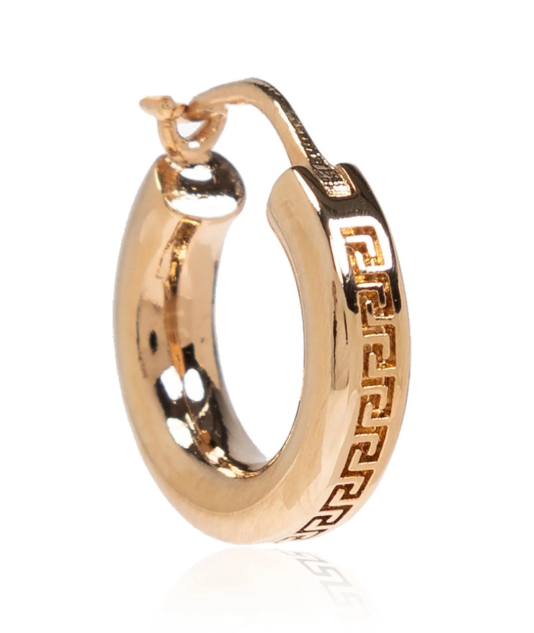 VERSACE Золотые металлические серьги, фото 5