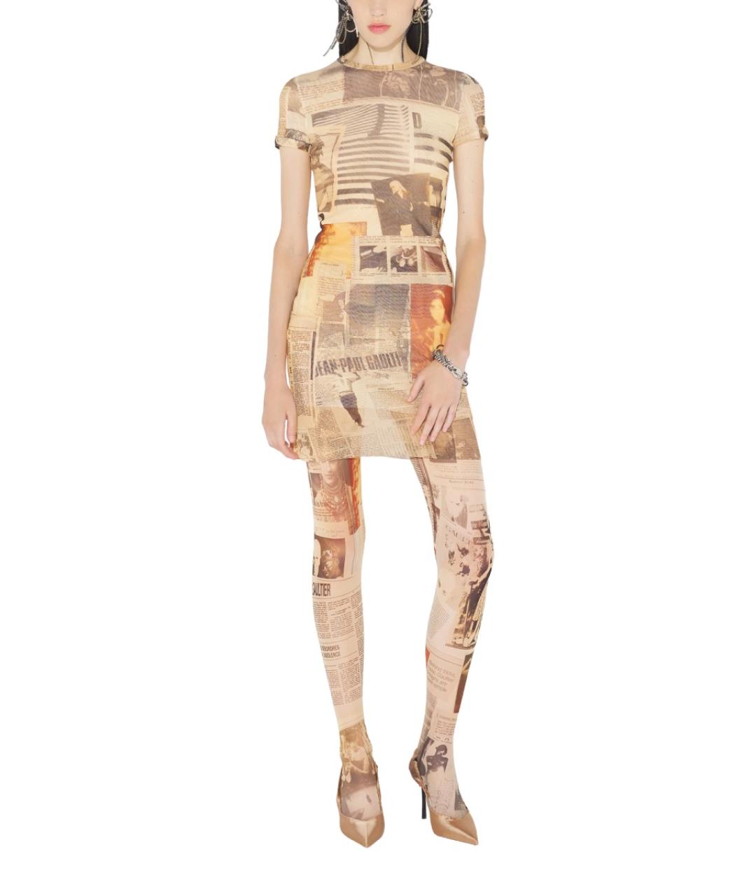 JEAN PAUL GAULTIER Мульти полиамидовое повседневное платье, фото 2