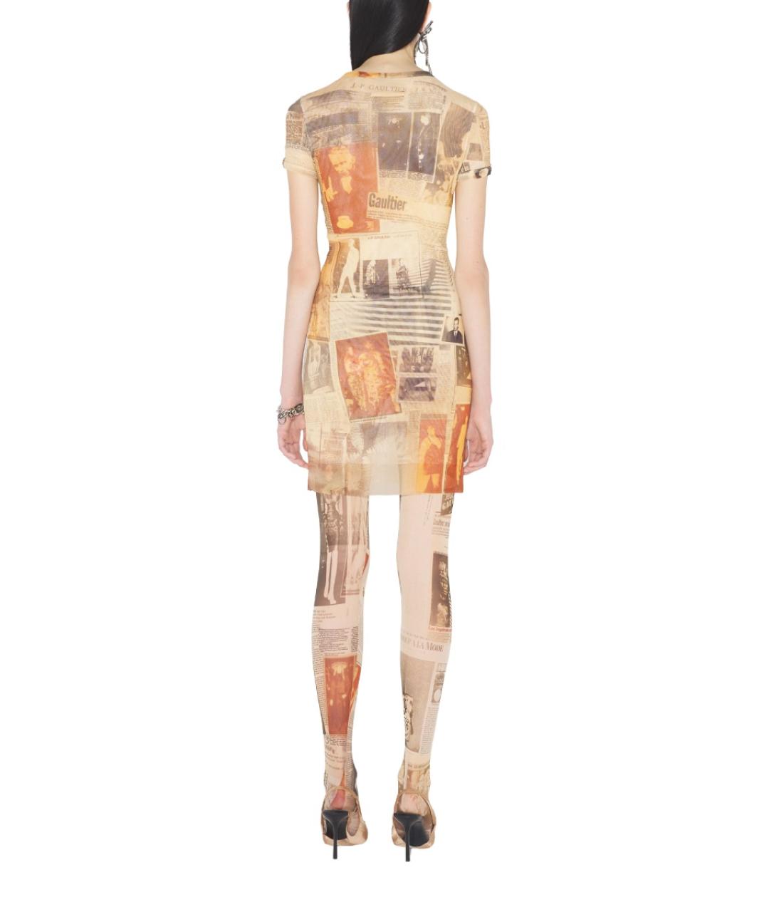 JEAN PAUL GAULTIER Мульти полиамидовое повседневное платье, фото 3