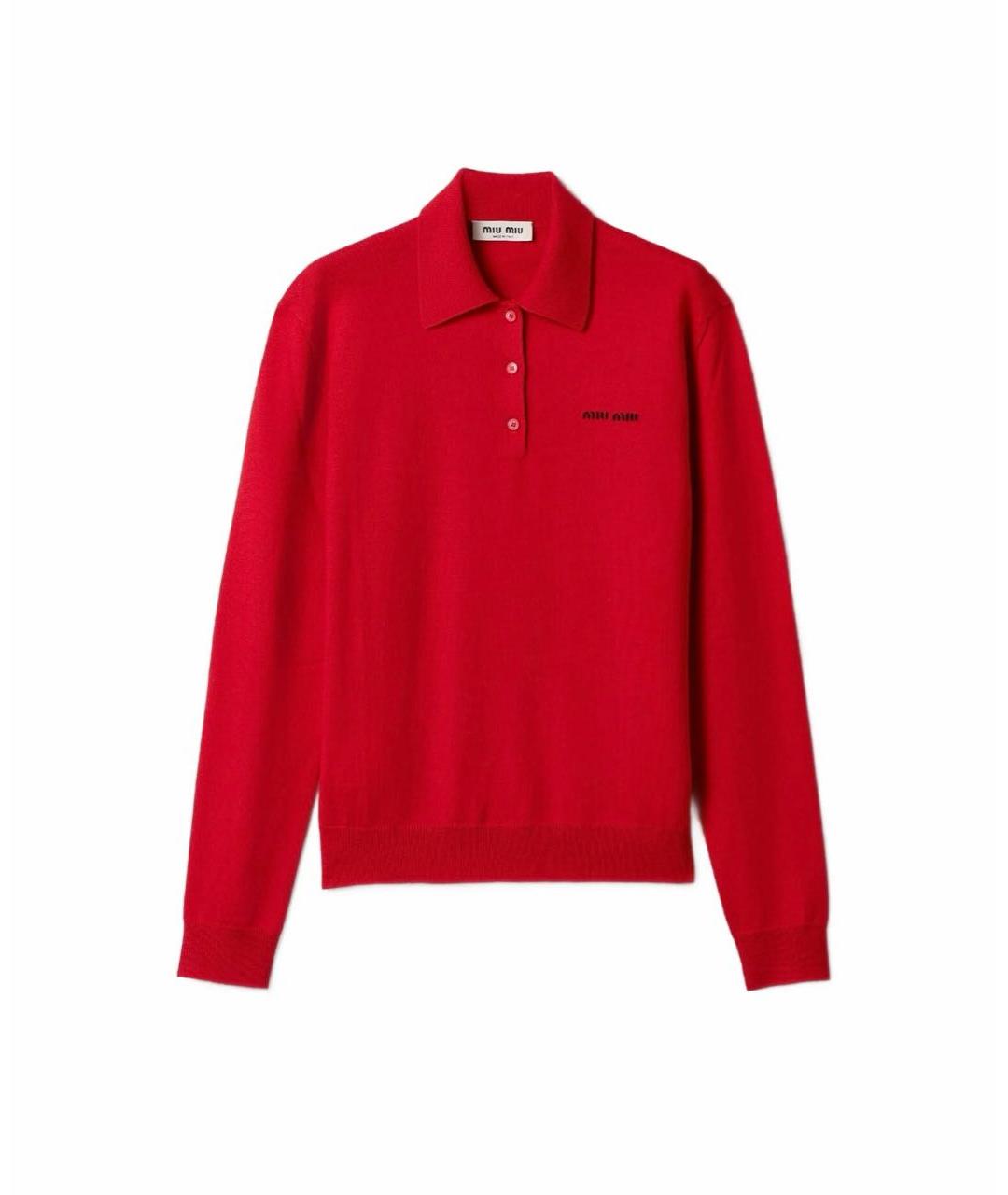 MIU MIU Красный джемпер / свитер, фото 1
