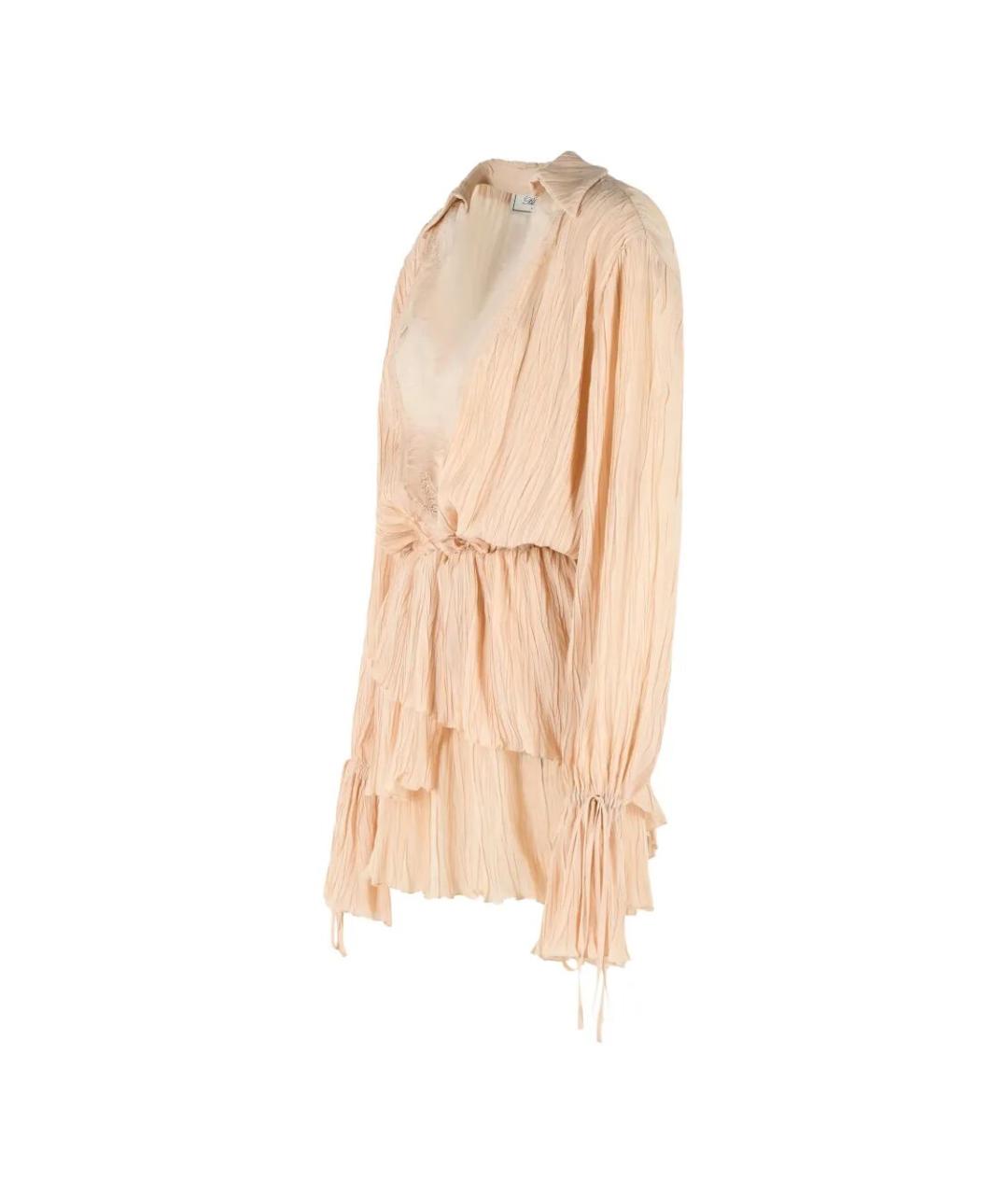 BLUMARINE Желтое вискозное повседневное платье, фото 2