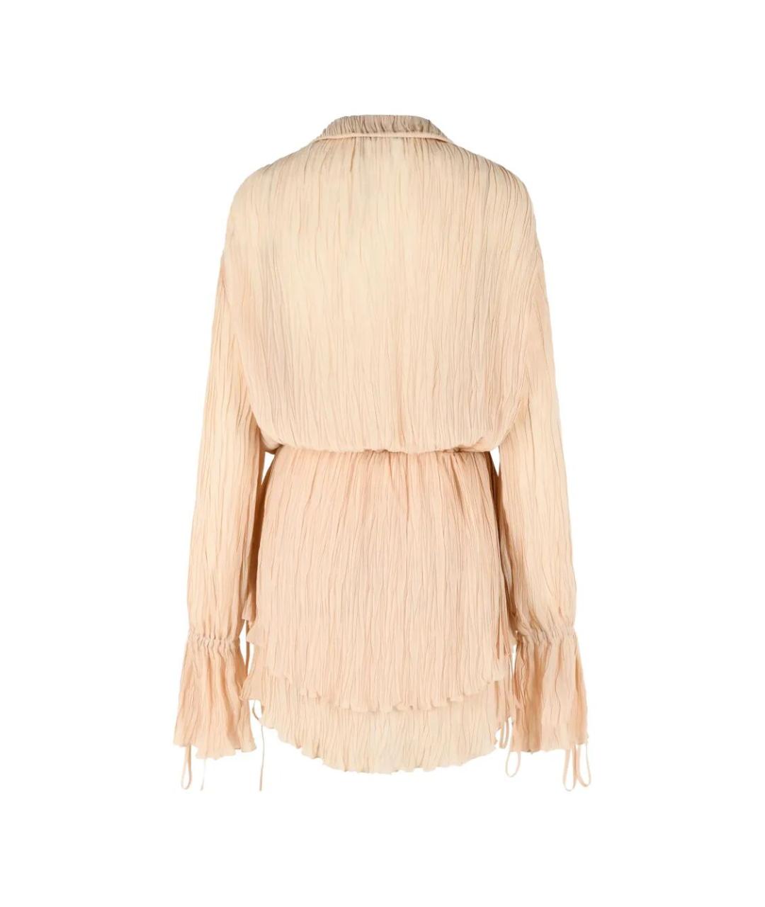 BLUMARINE Желтое вискозное повседневное платье, фото 3