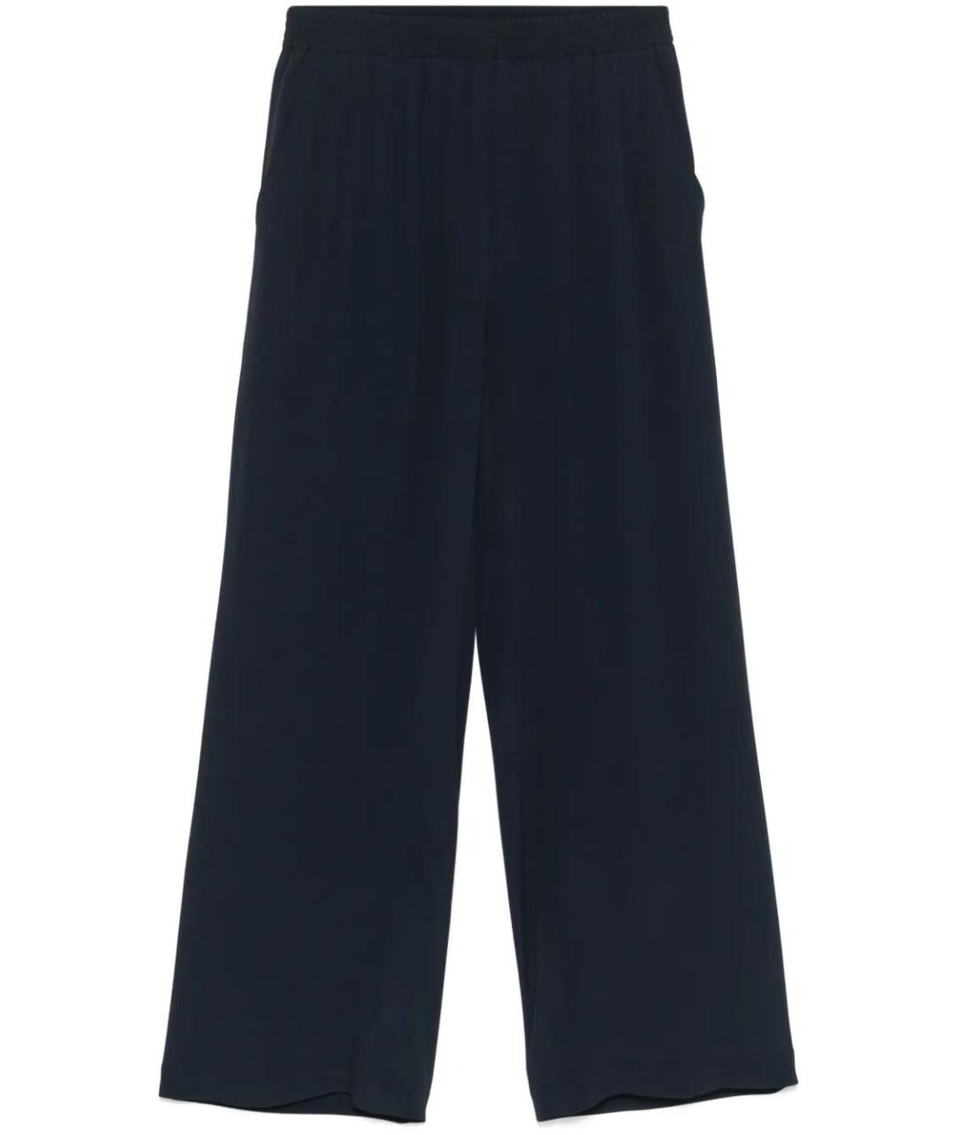 SEVENTY Синие шелковые прямые брюки, фото 1