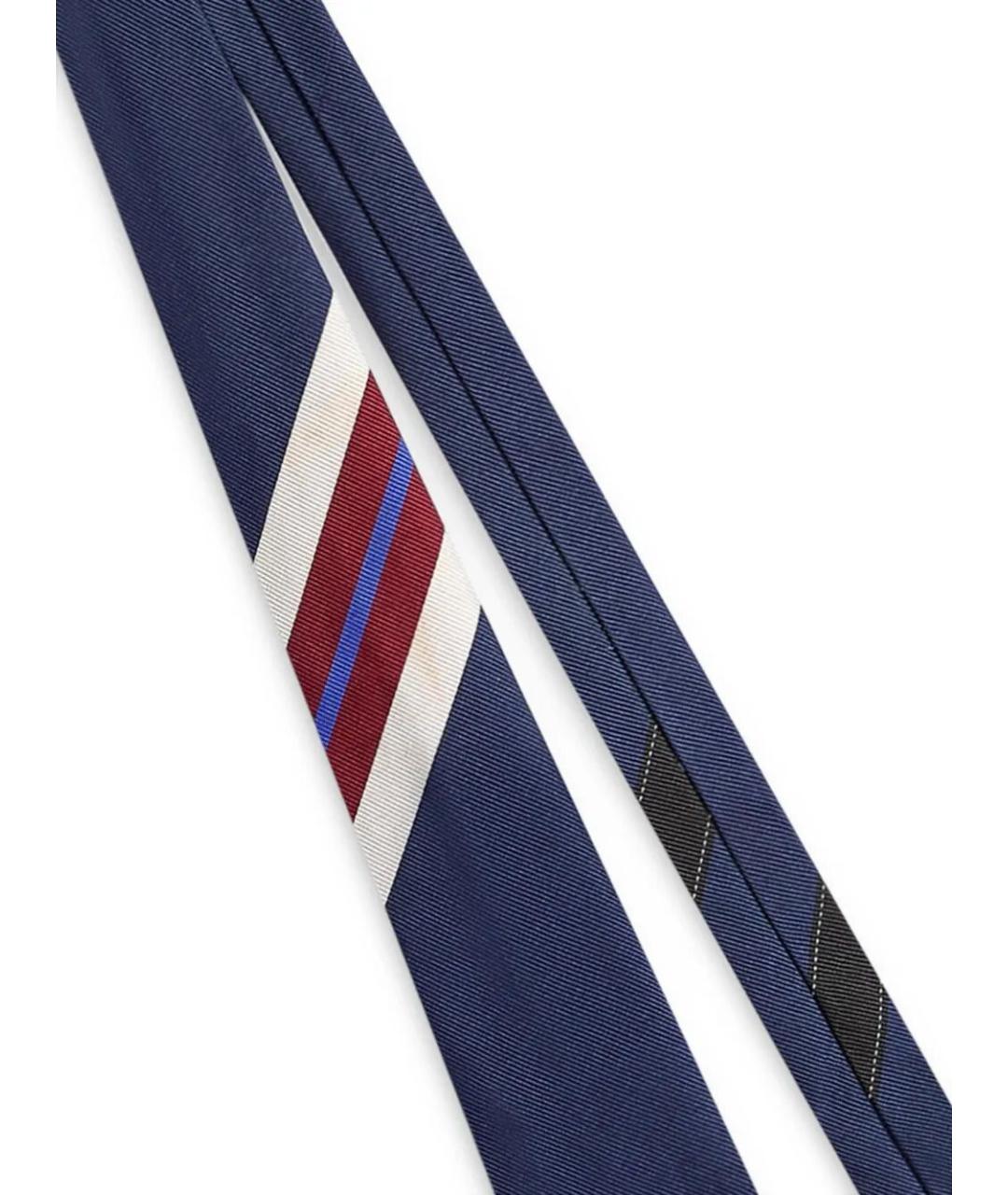 DRIES VAN NOTEN Синий шелковый галстук, фото 3