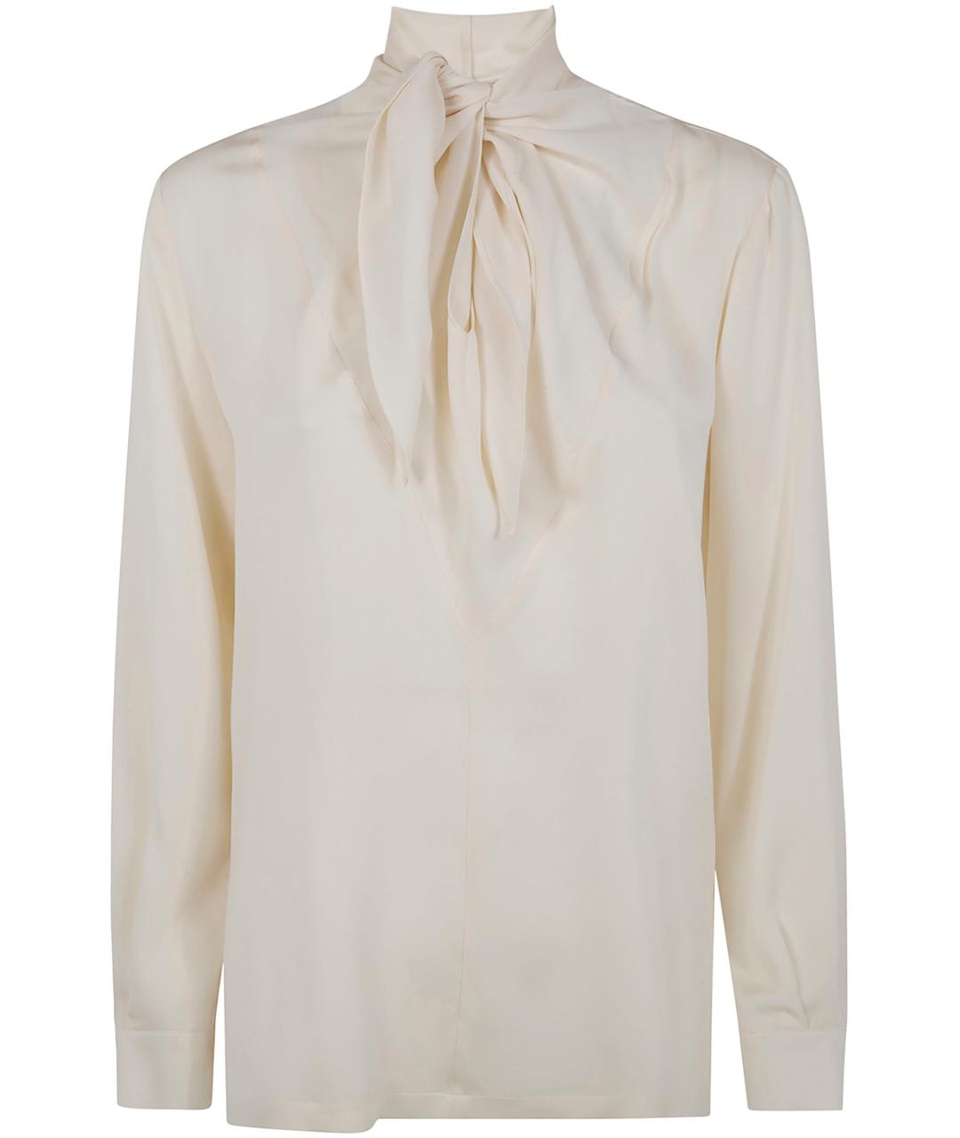 MAX MARA Белая шелковая рубашка, фото 3