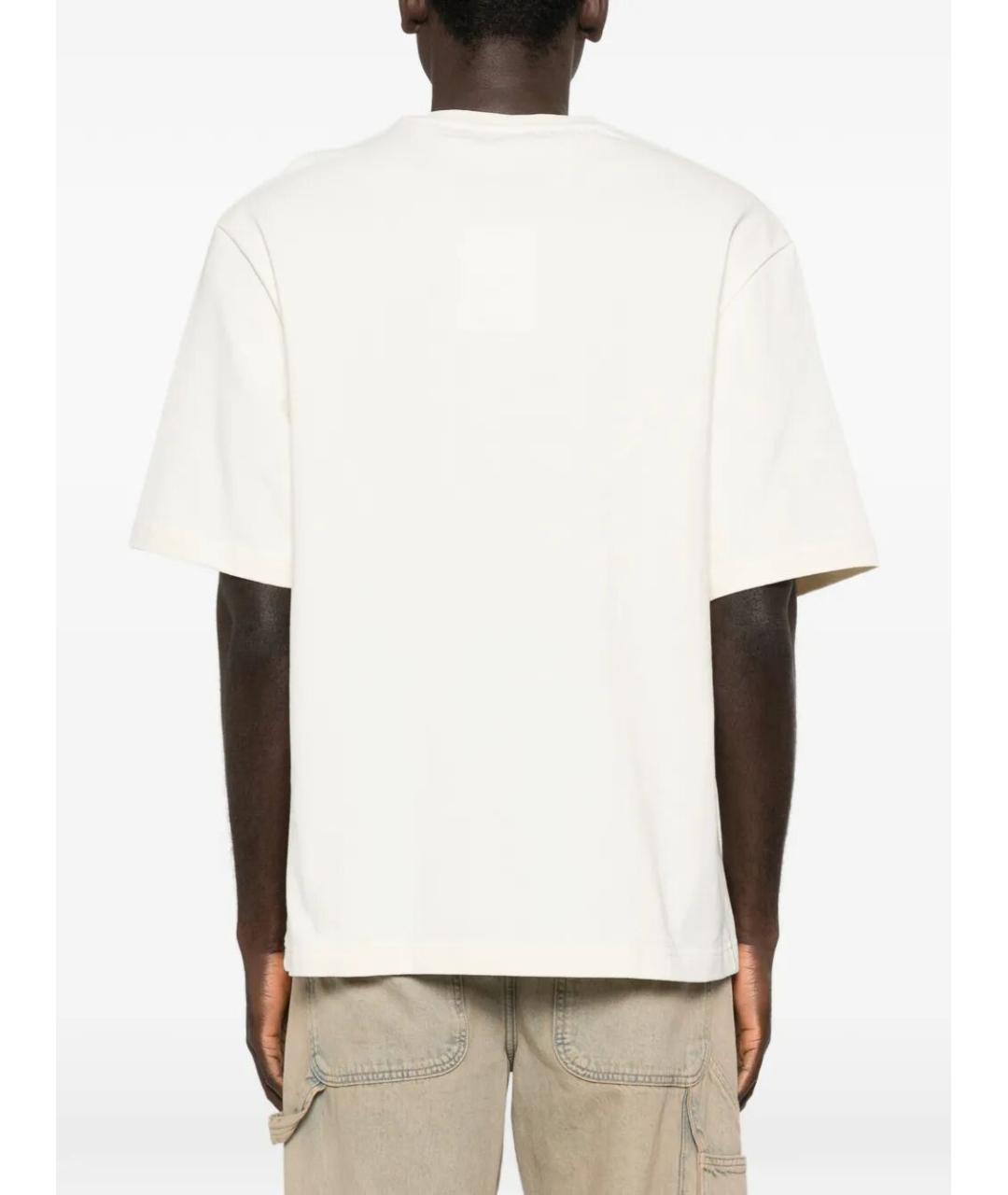 JACQUEMUS Белая хлопковая футболка, фото 4