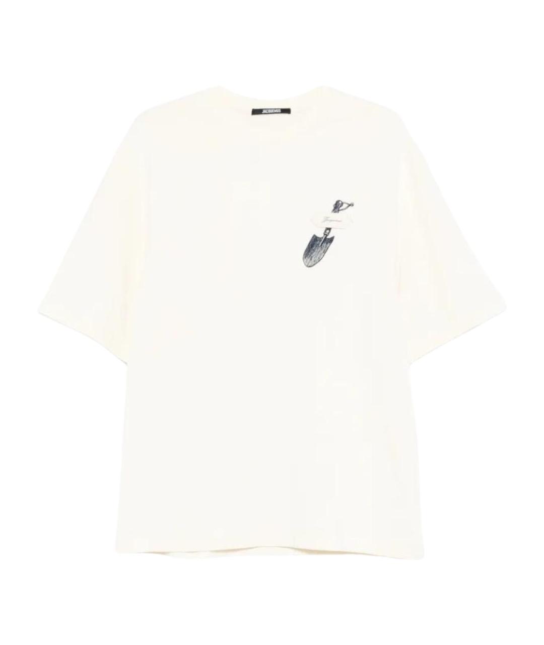 JACQUEMUS Белая хлопковая футболка, фото 1