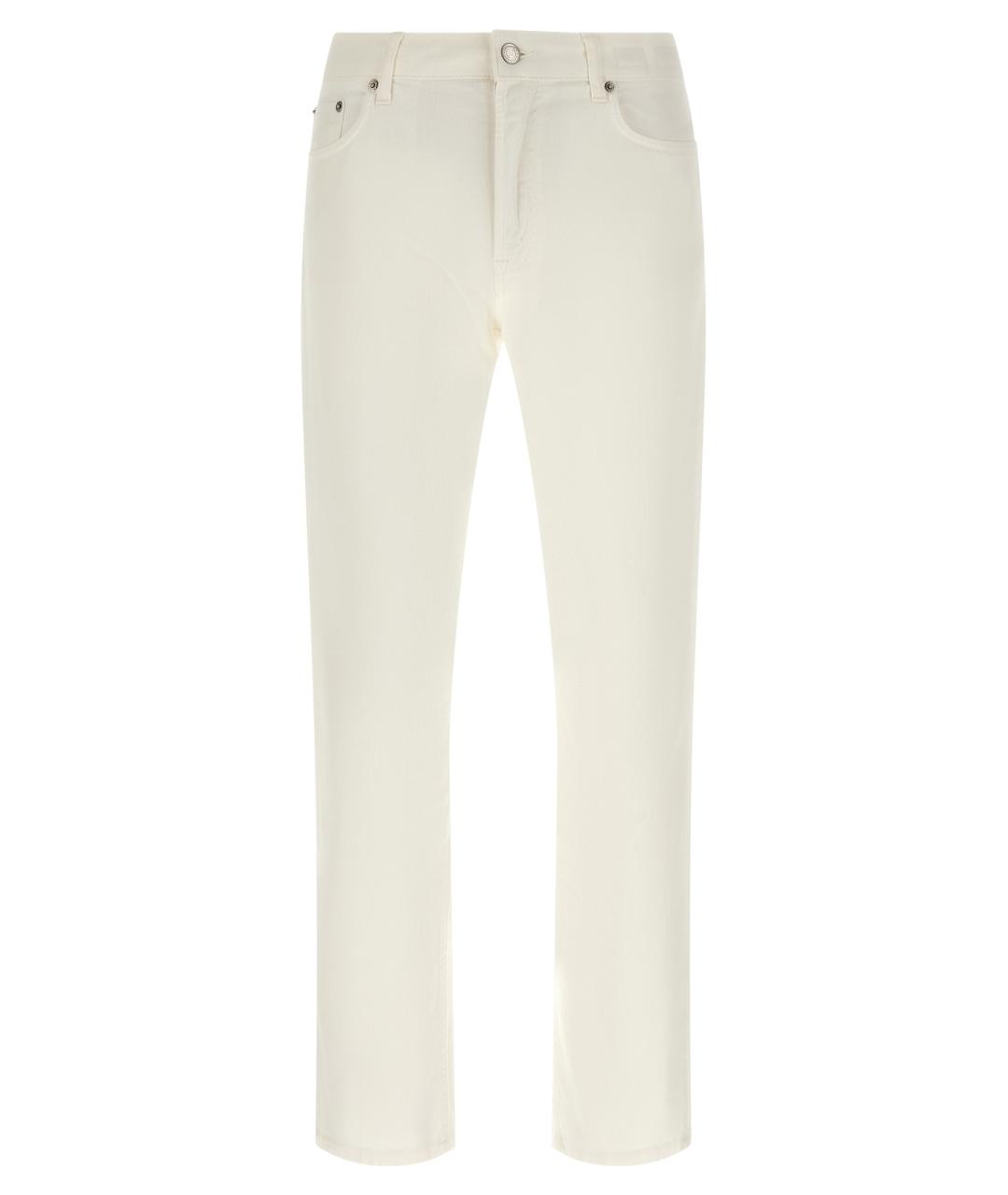 DEPARTMENT 5 Белые хлопковые прямые джинсы, фото 1