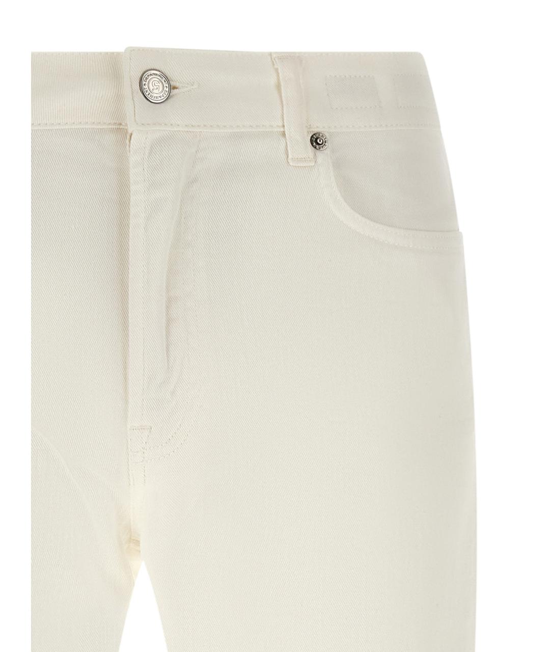 DEPARTMENT 5 Белые хлопковые прямые джинсы, фото 3