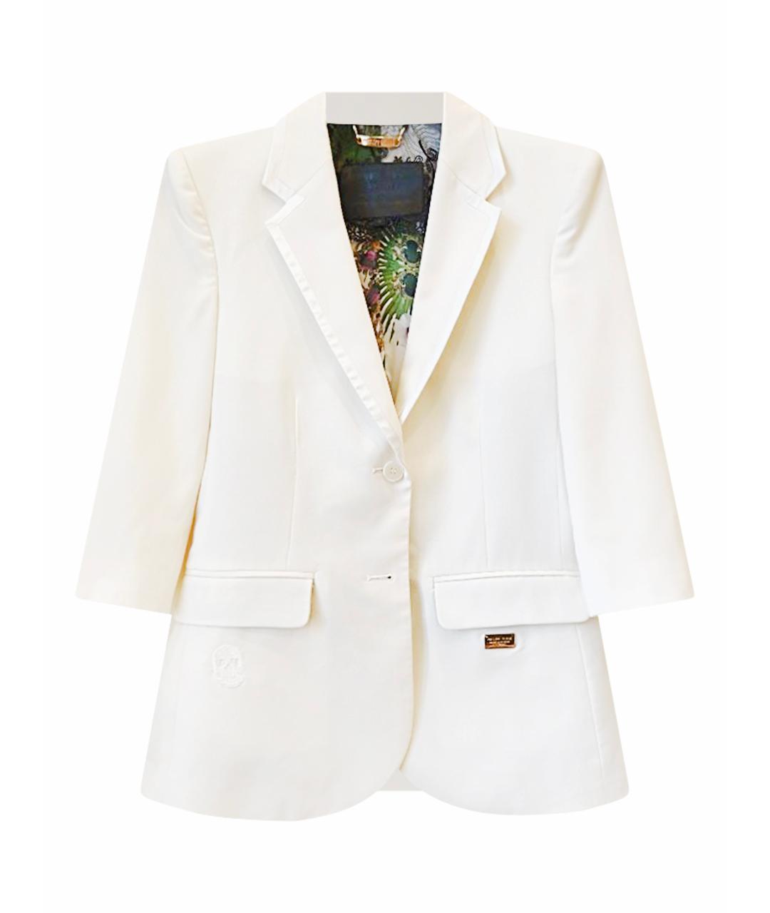 PHILIPP PLEIN Белый шерстяной жакет/пиджак, фото 1