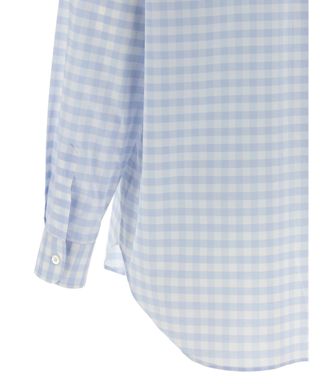 MOSCHINO Голубая хлопковая рубашка, фото 3