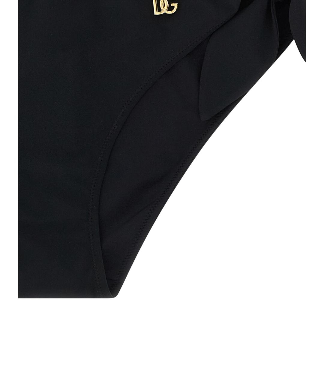 DOLCE&GABBANA Черный полиамидовый купальник, фото 3