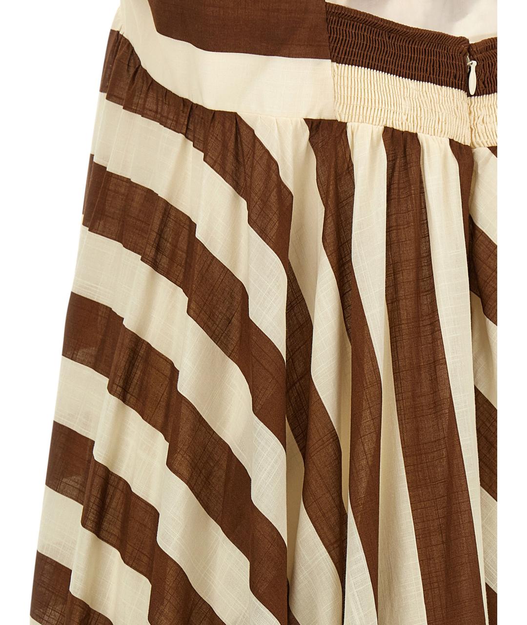 ZIMMERMANN Коричневый хлопковый сарафан, фото 4