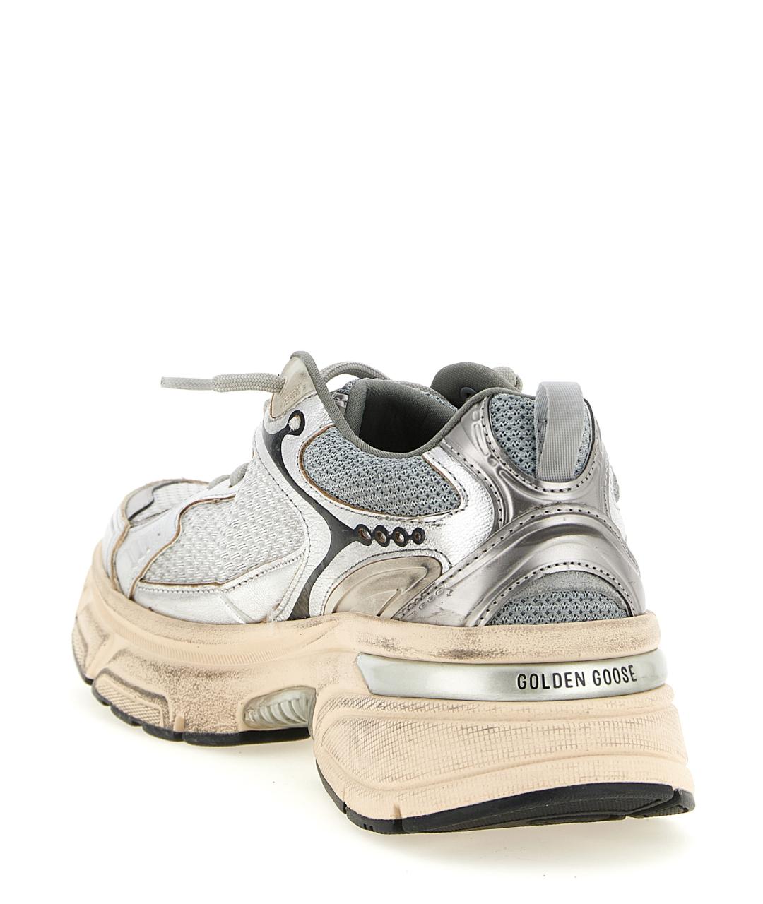 GOLDEN GOOSE DELUXE BRAND Серебряные кроссовки, фото 3