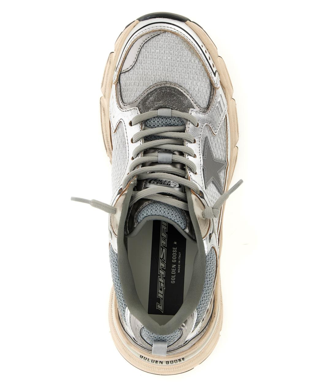 GOLDEN GOOSE DELUXE BRAND Серебряные кроссовки, фото 4