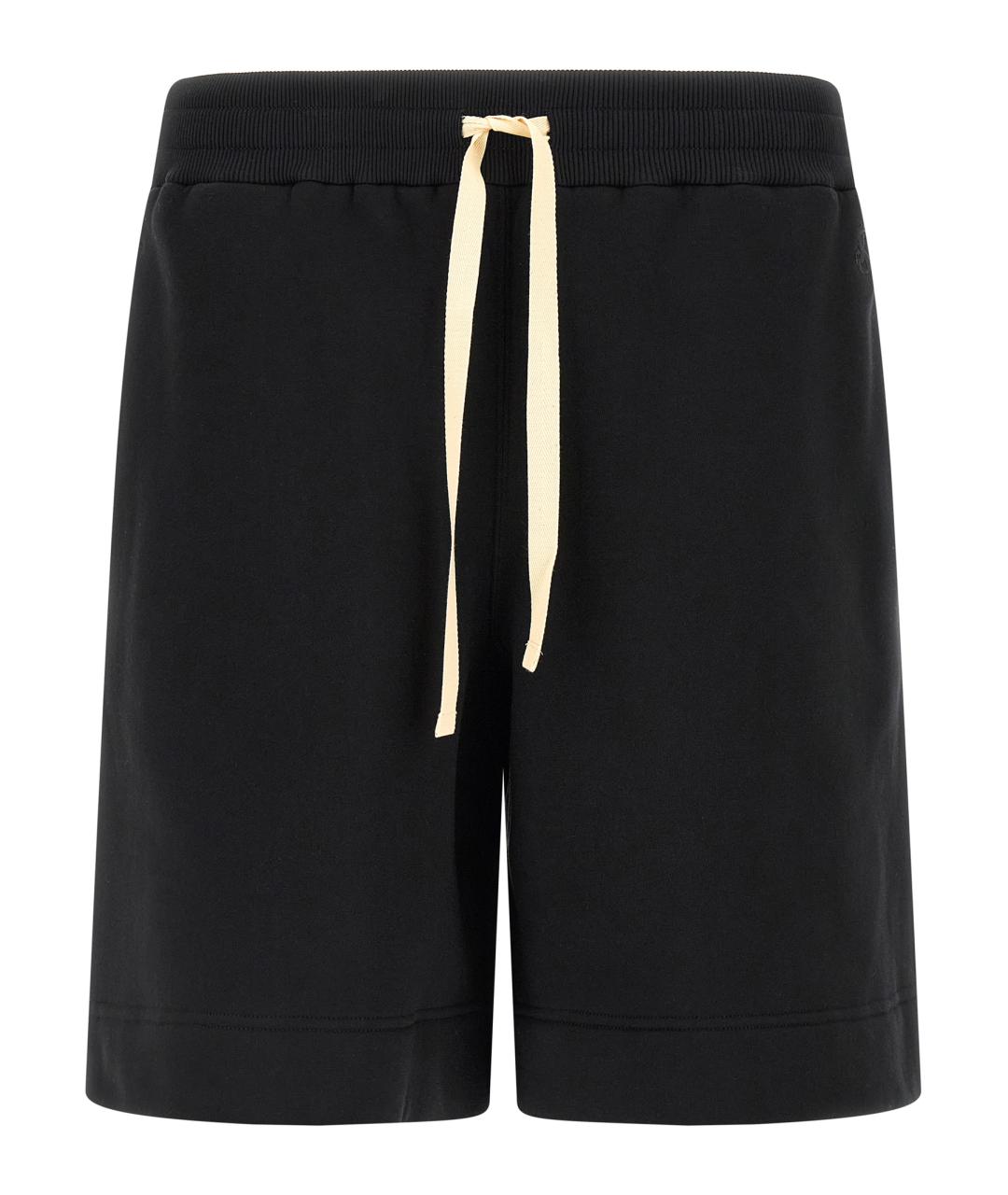 JIL SANDER Черные хлопковые шорты, фото 1