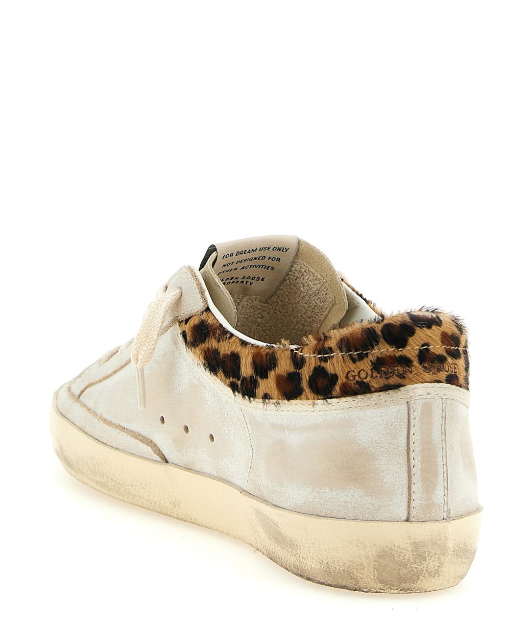 GOLDEN GOOSE DELUXE BRAND Бежевые кожаные кеды, фото 3