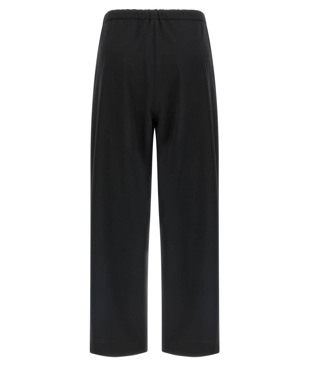 'S MAX MARA Черные шерстяные прямые брюки, фото 2