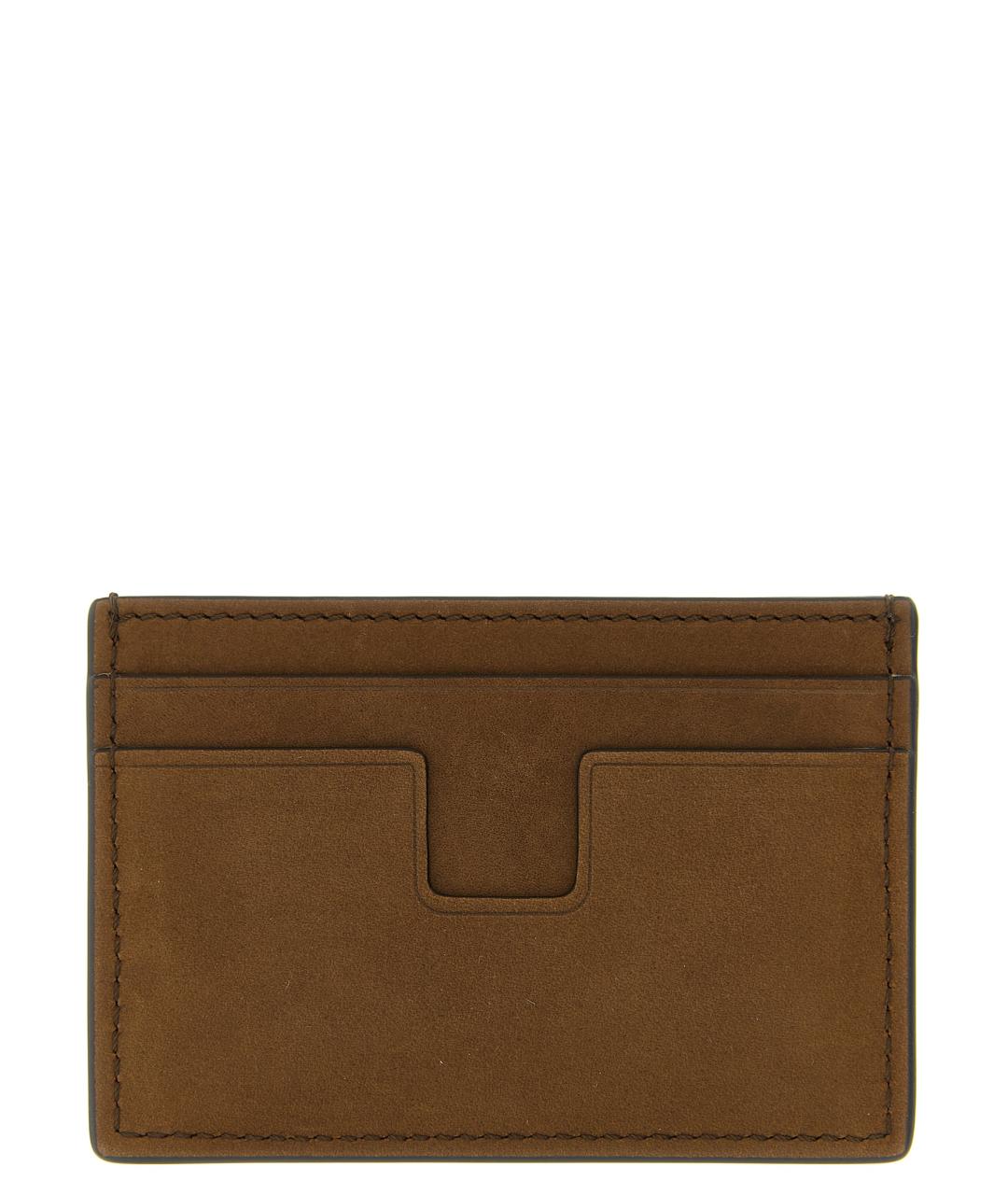 TOM FORD Коричневый кожаный кардхолдер, фото 2