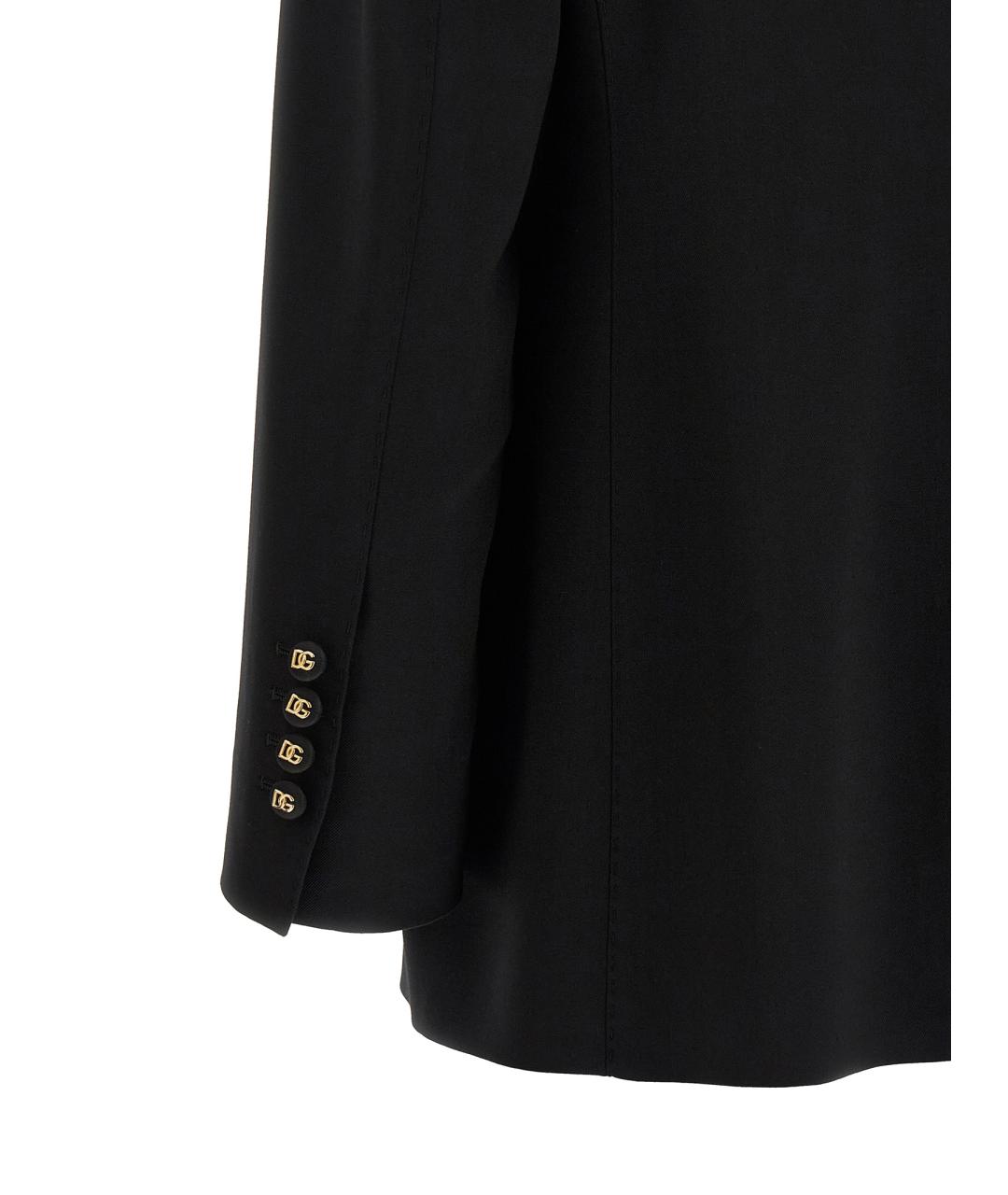 DOLCE&GABBANA Черный шерстяной жакет/пиджак, фото 4
