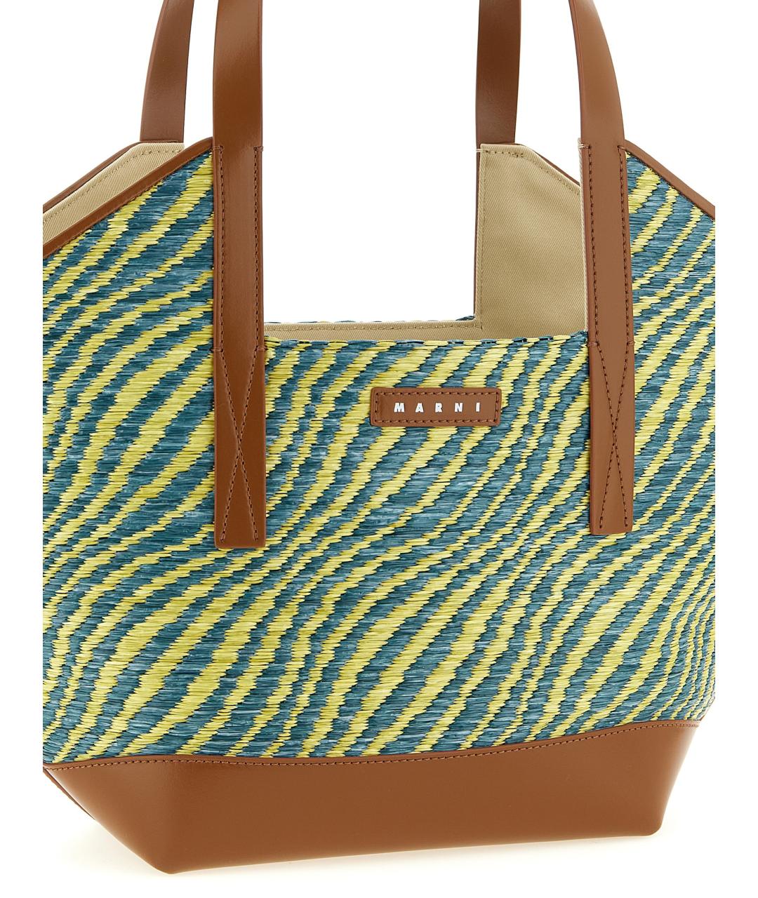 MARNI Зеленая сумка тоут, фото 3