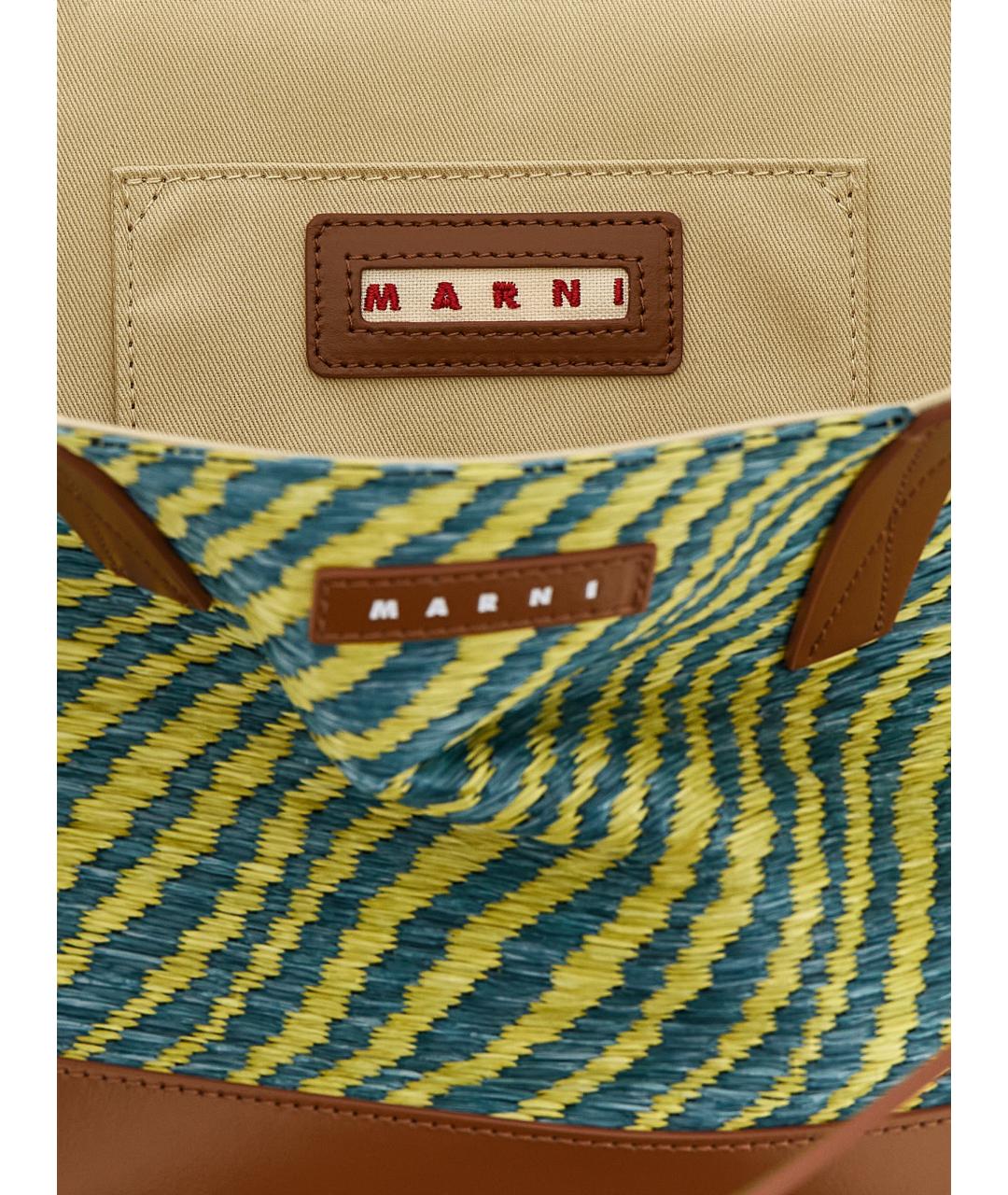 MARNI Зеленая сумка тоут, фото 4