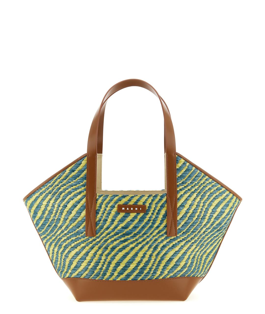 MARNI Зеленая сумка тоут, фото 1