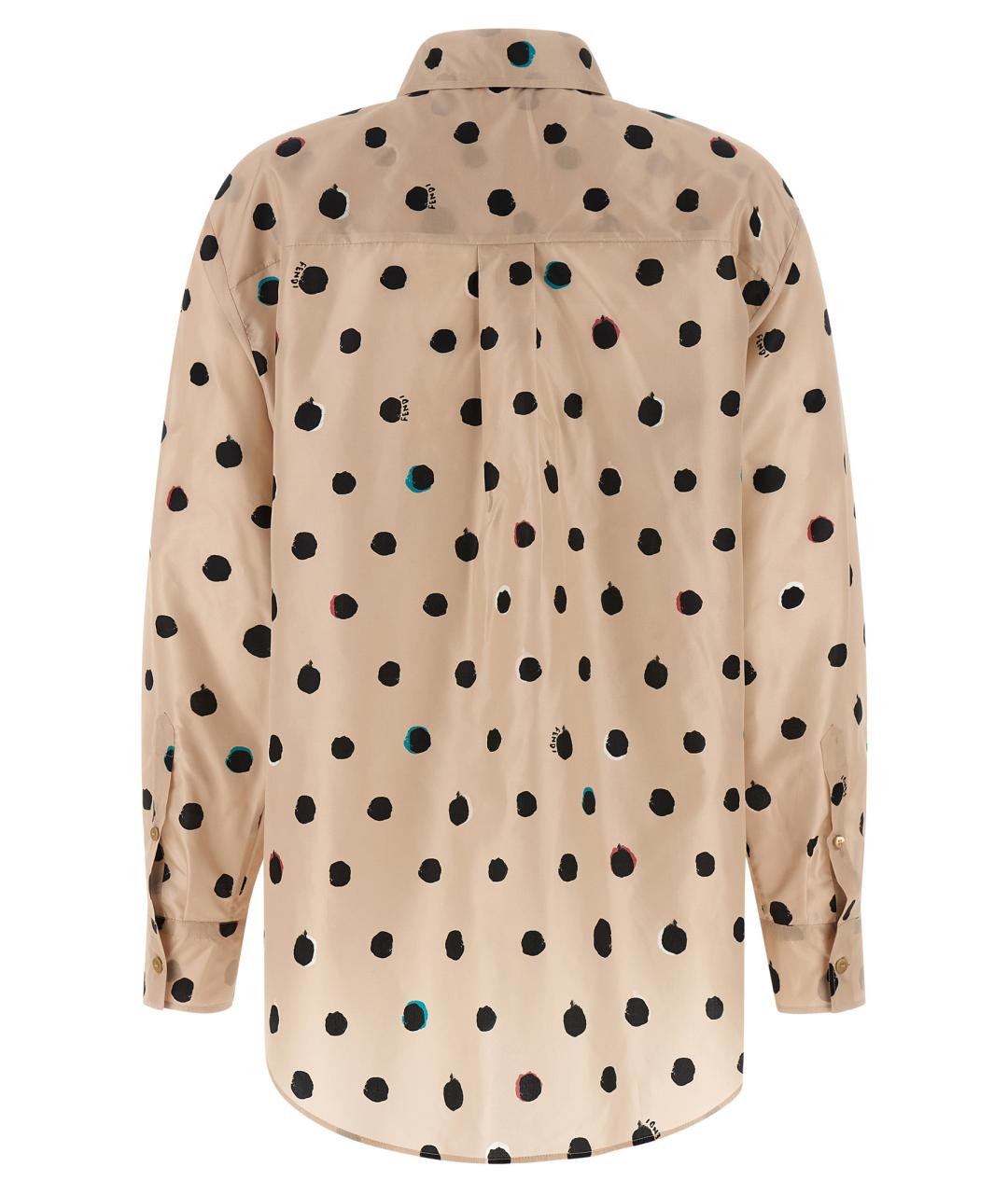 FENDI Розовая шелковая блузы, фото 2