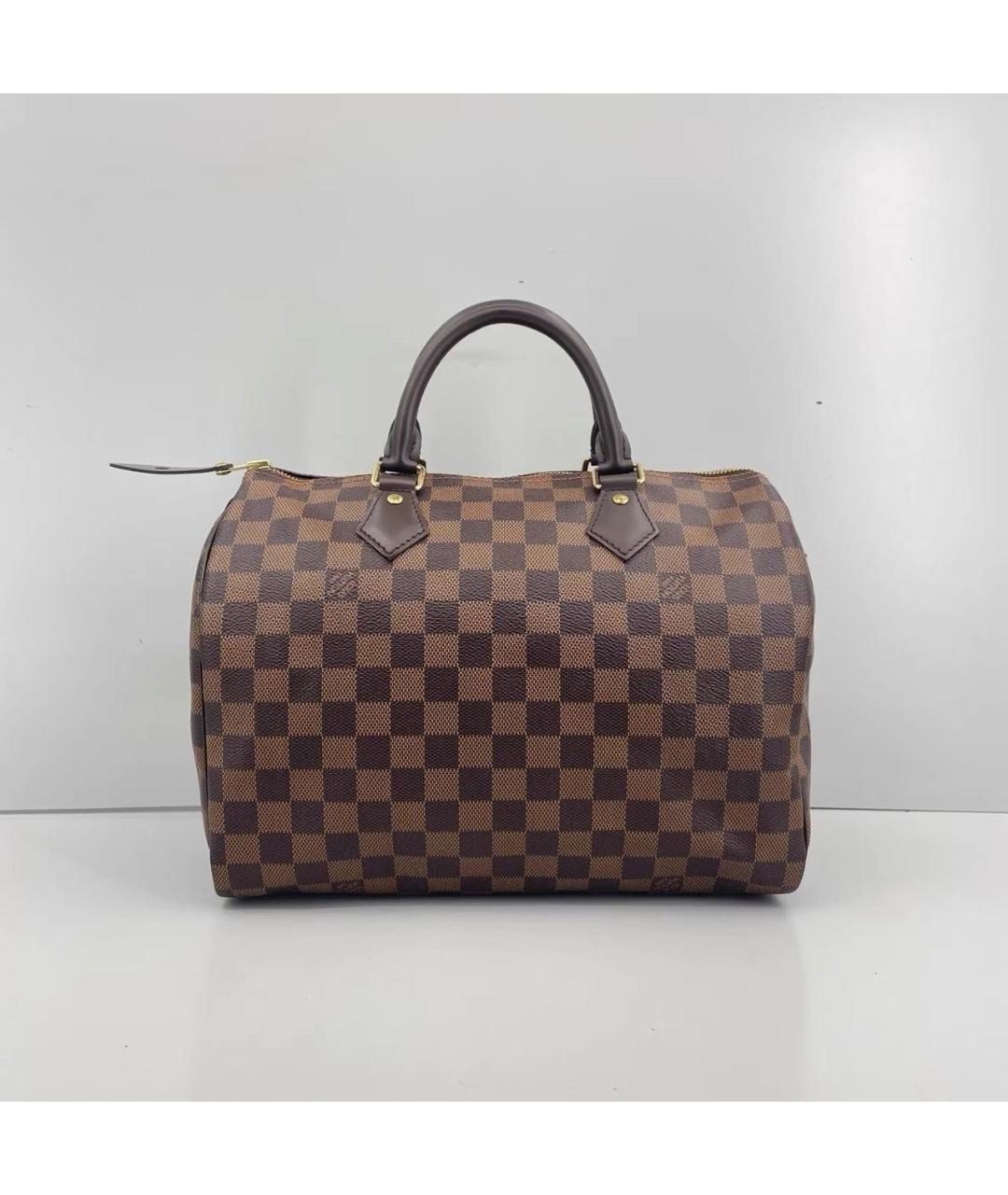 LOUIS VUITTON Коричневая сумка с короткими ручками, фото 2