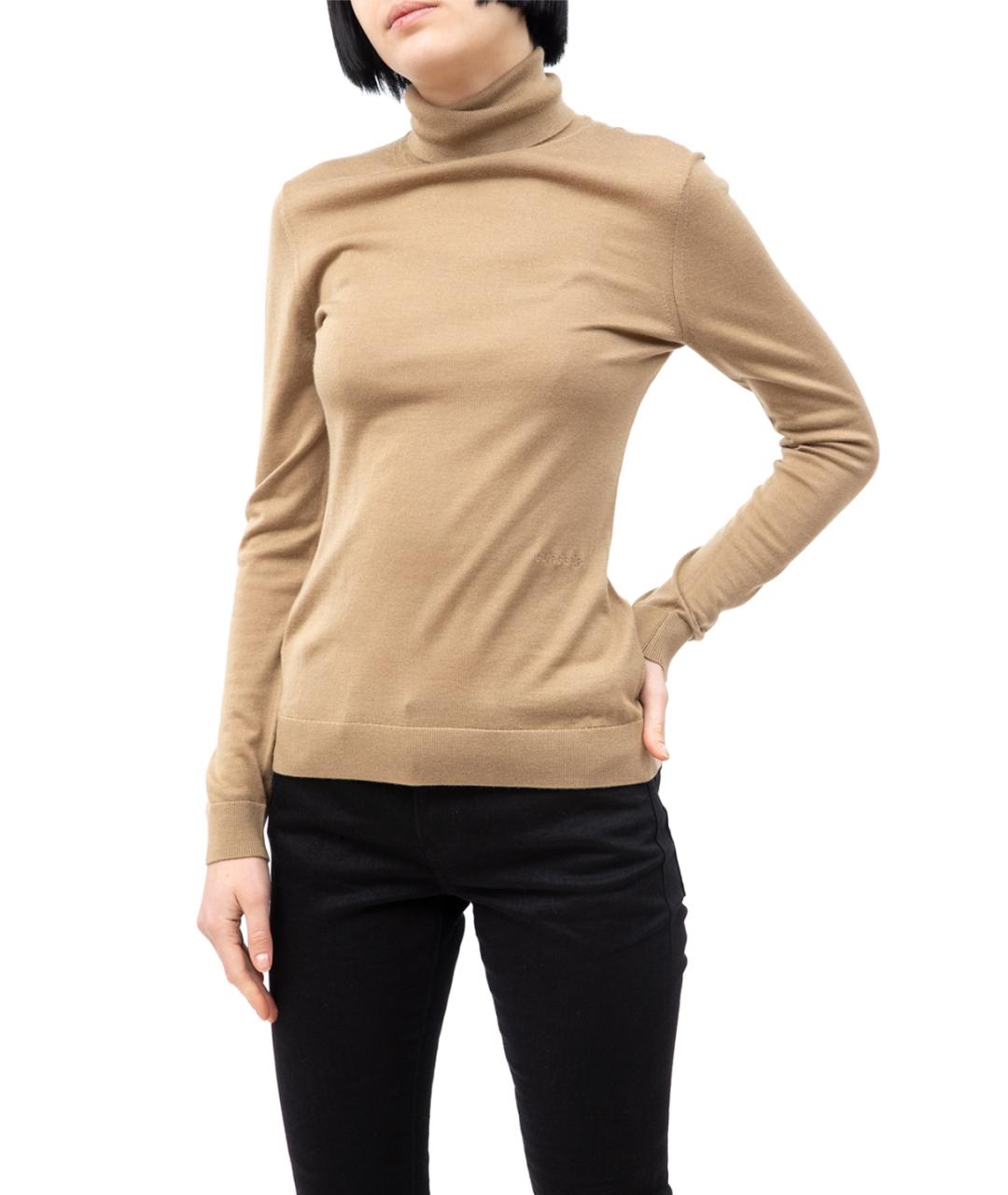 BURBERRY Бежевая шерстяная водолазка, фото 2